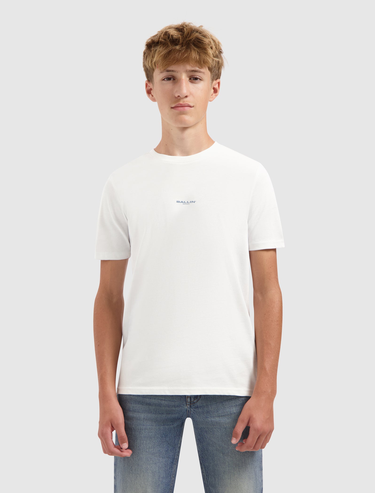 Junior Stacked Logo T-shirt | Off White