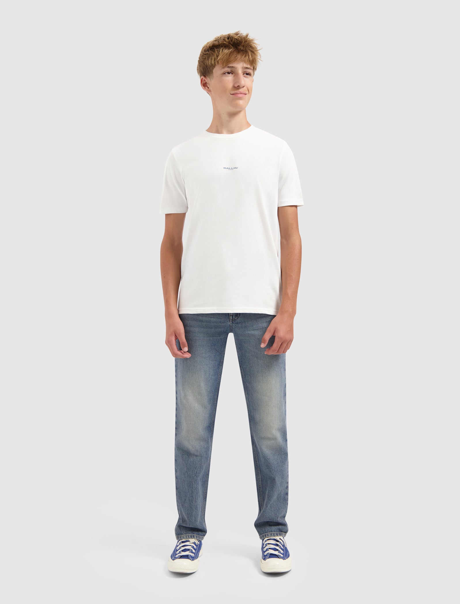 Junior Stacked Logo T-shirt | Off White