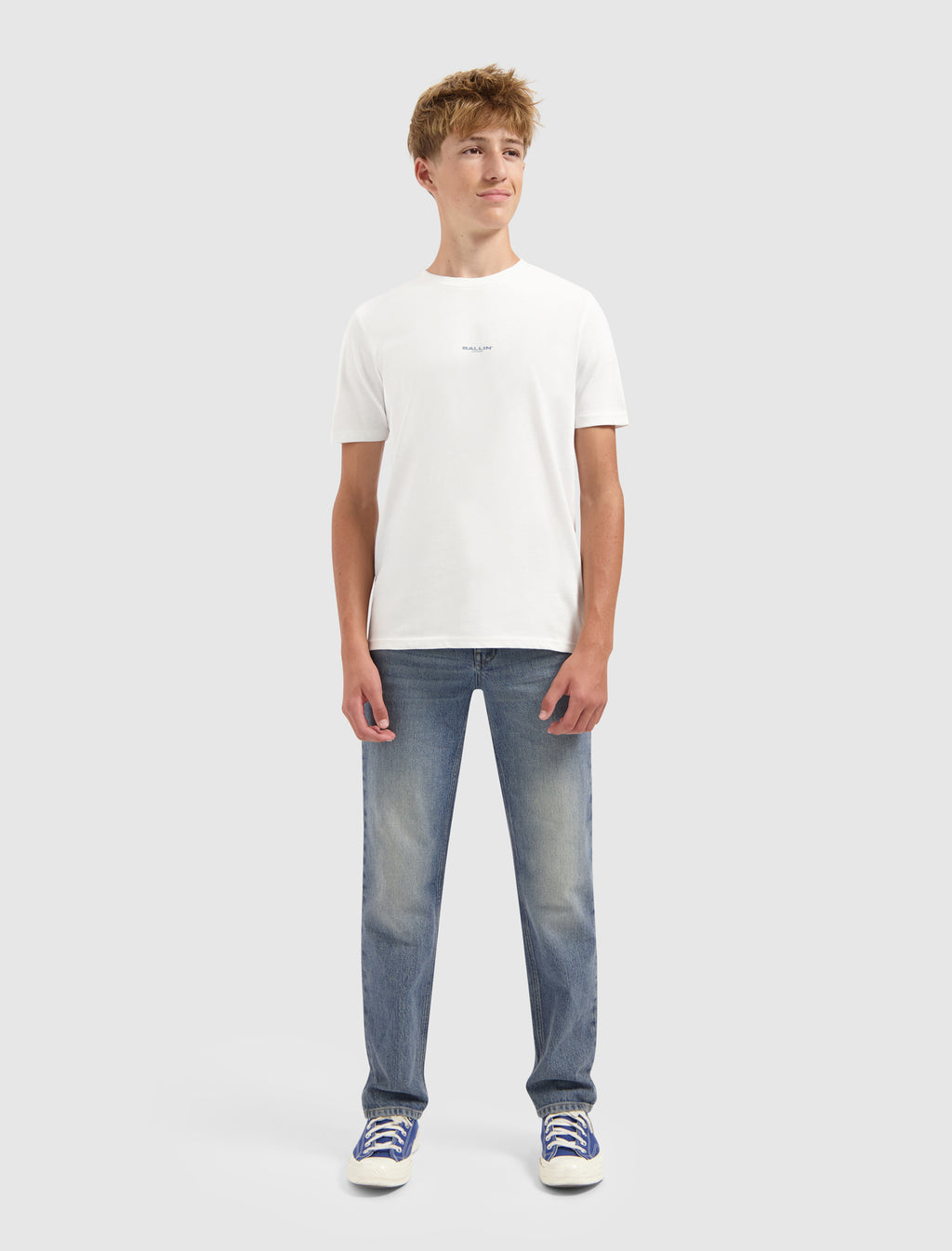 Junior Stacked Logo T-shirt | Off White
