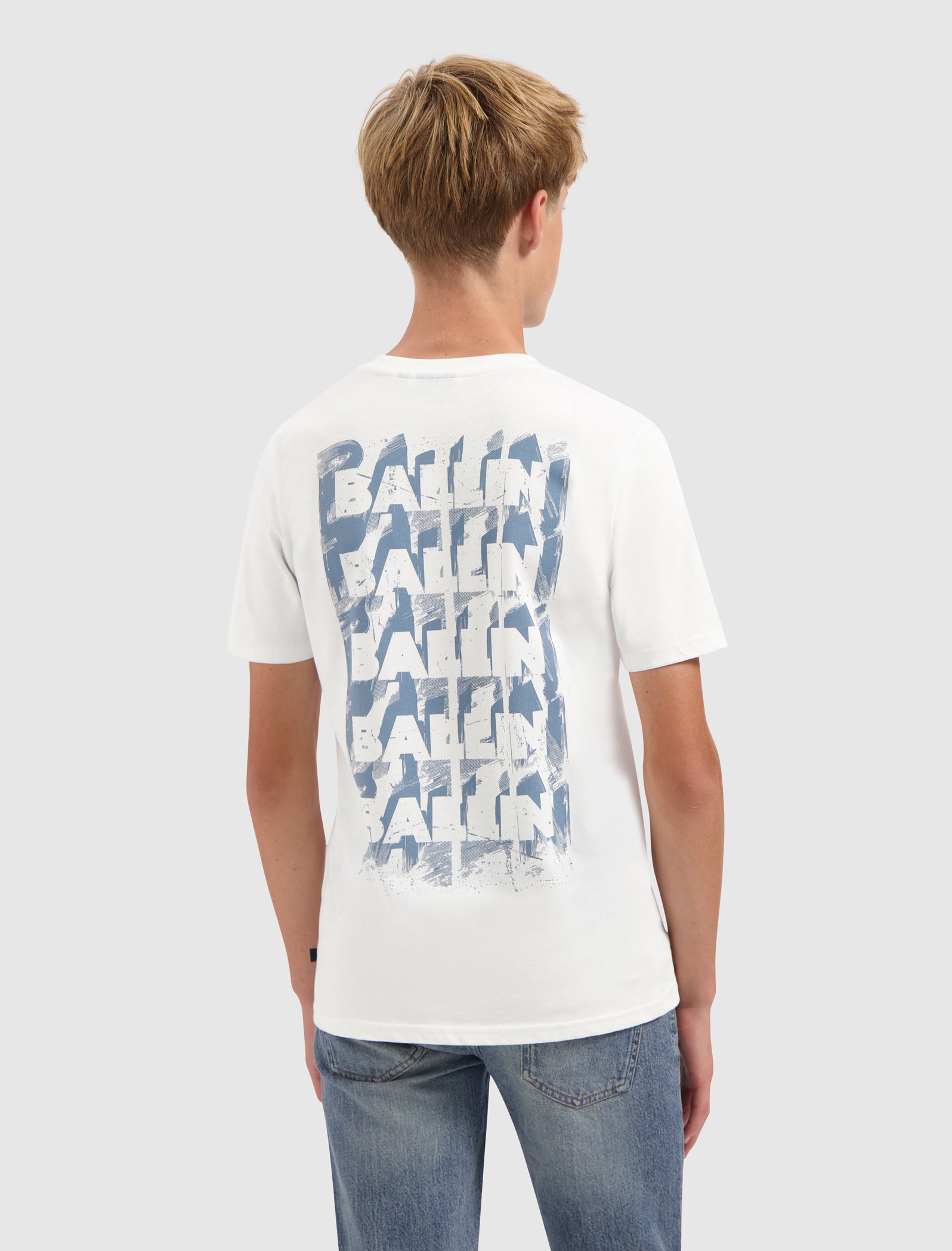 Junior Stacked Logo T-shirt | Off White