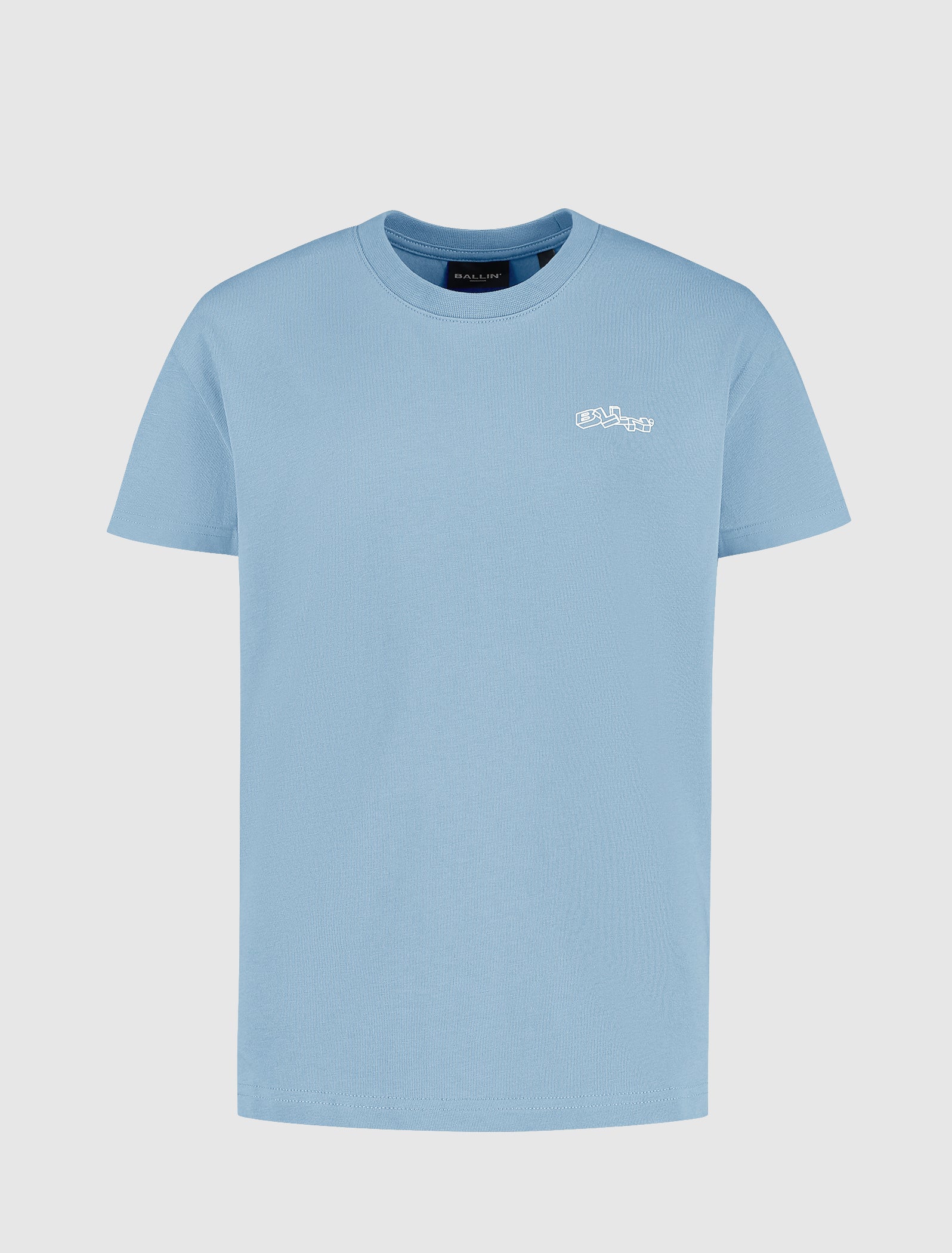 Junior BLLN Outline T-shirt | Mid Blue Grey