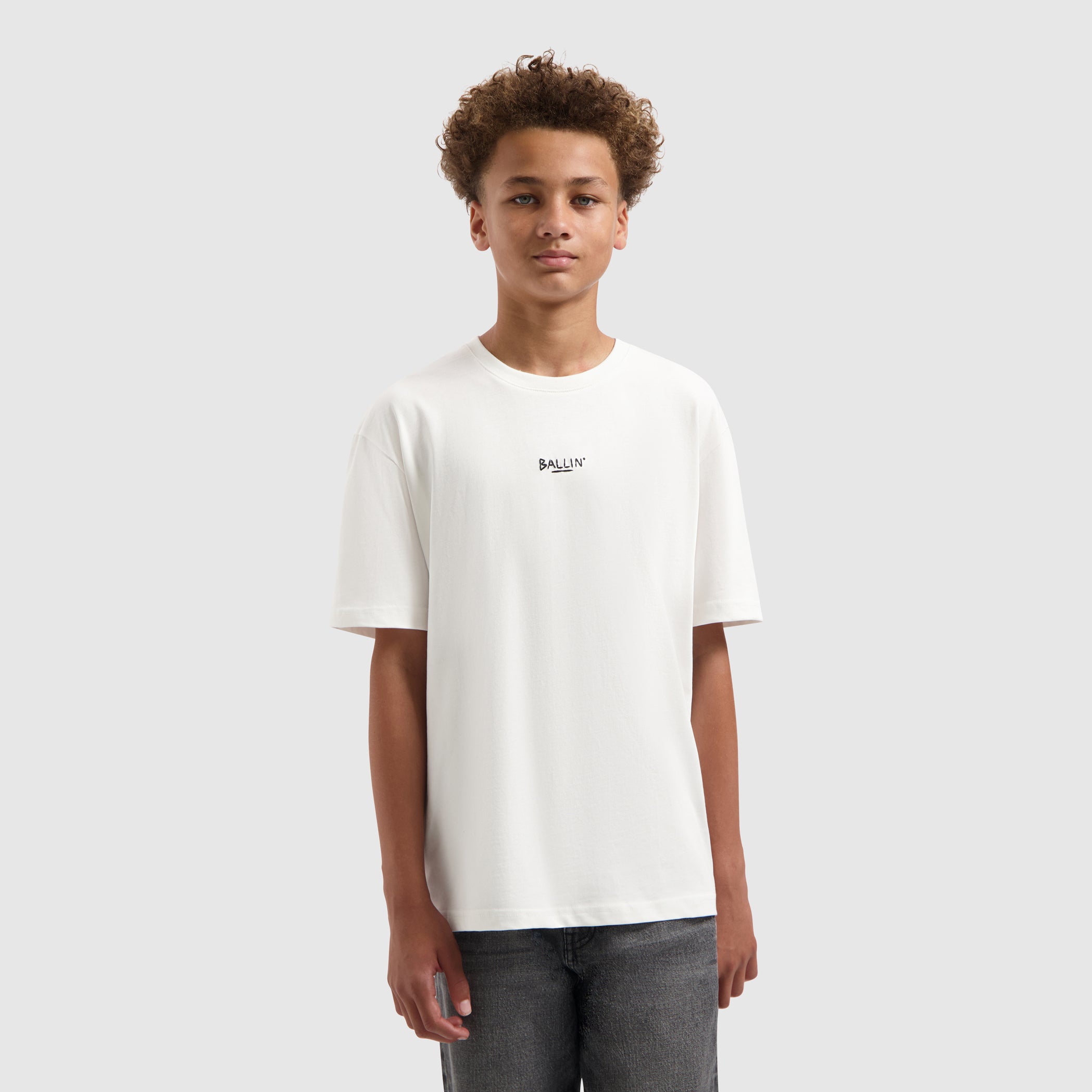Junior Handwritten Logo T-shirt | Off White