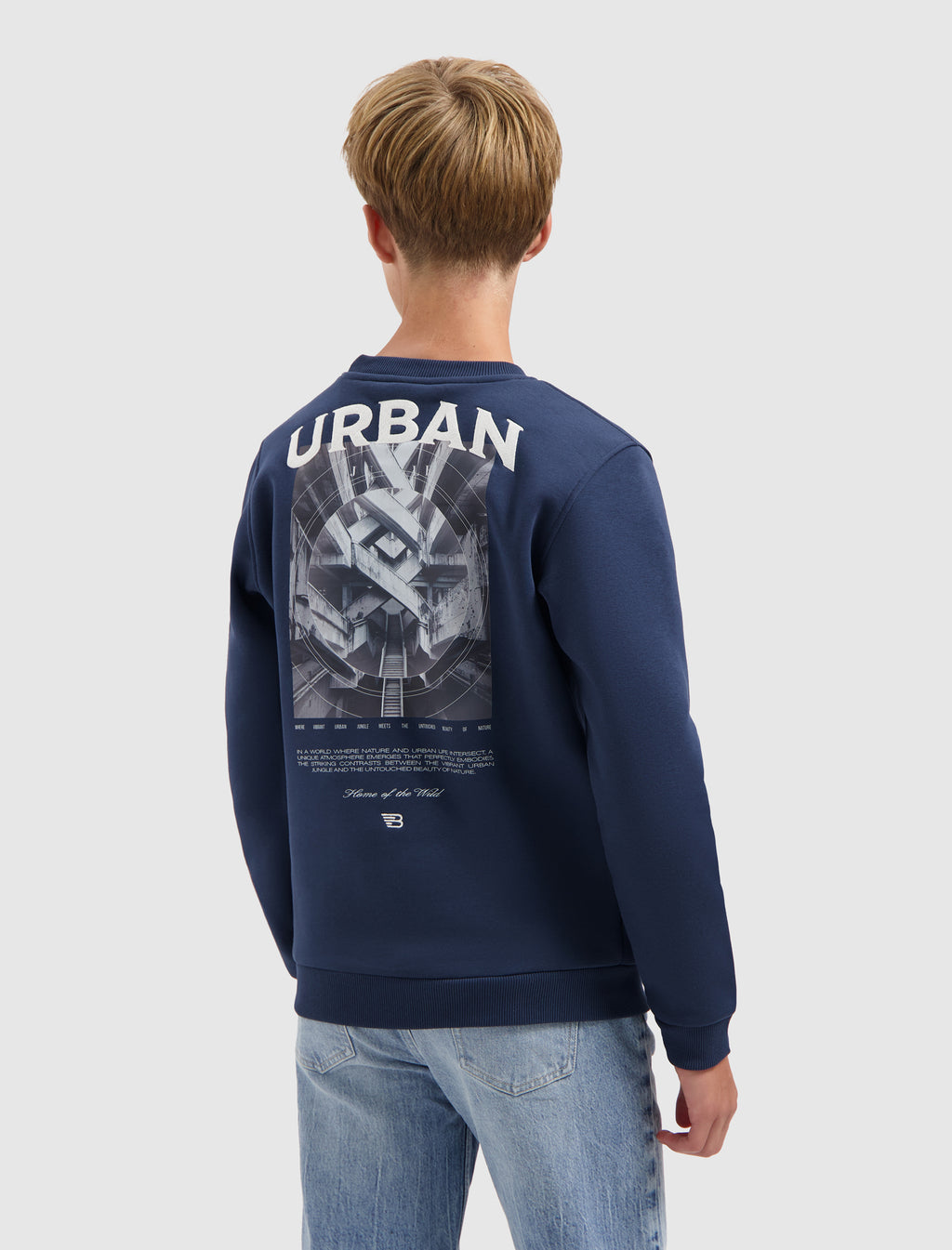 Junior Urban Jungle Sweater | Navy