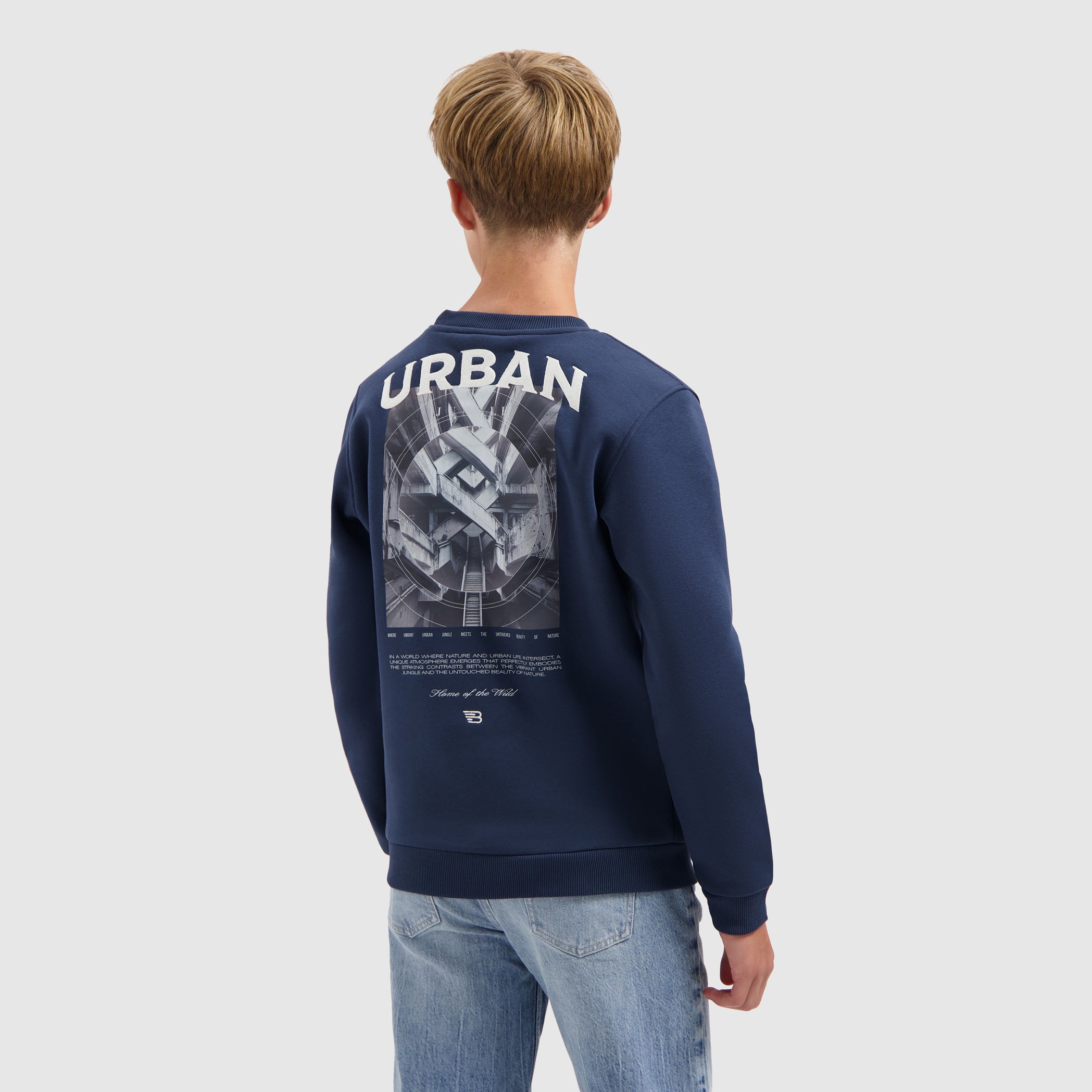 Junior Urban Jungle Sweater | Navy