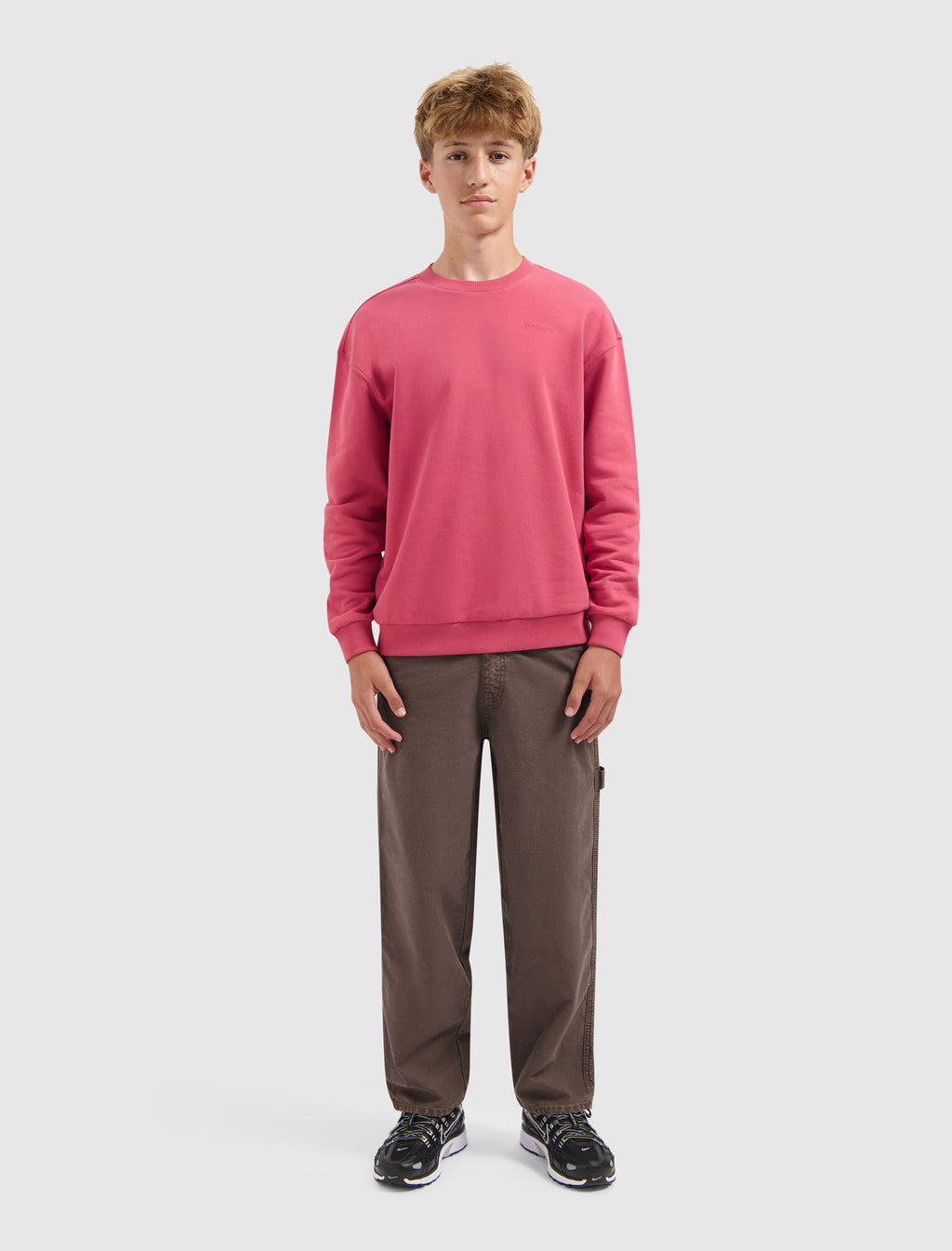 Junior Zig Zag Logo Sweater | Grapefruit