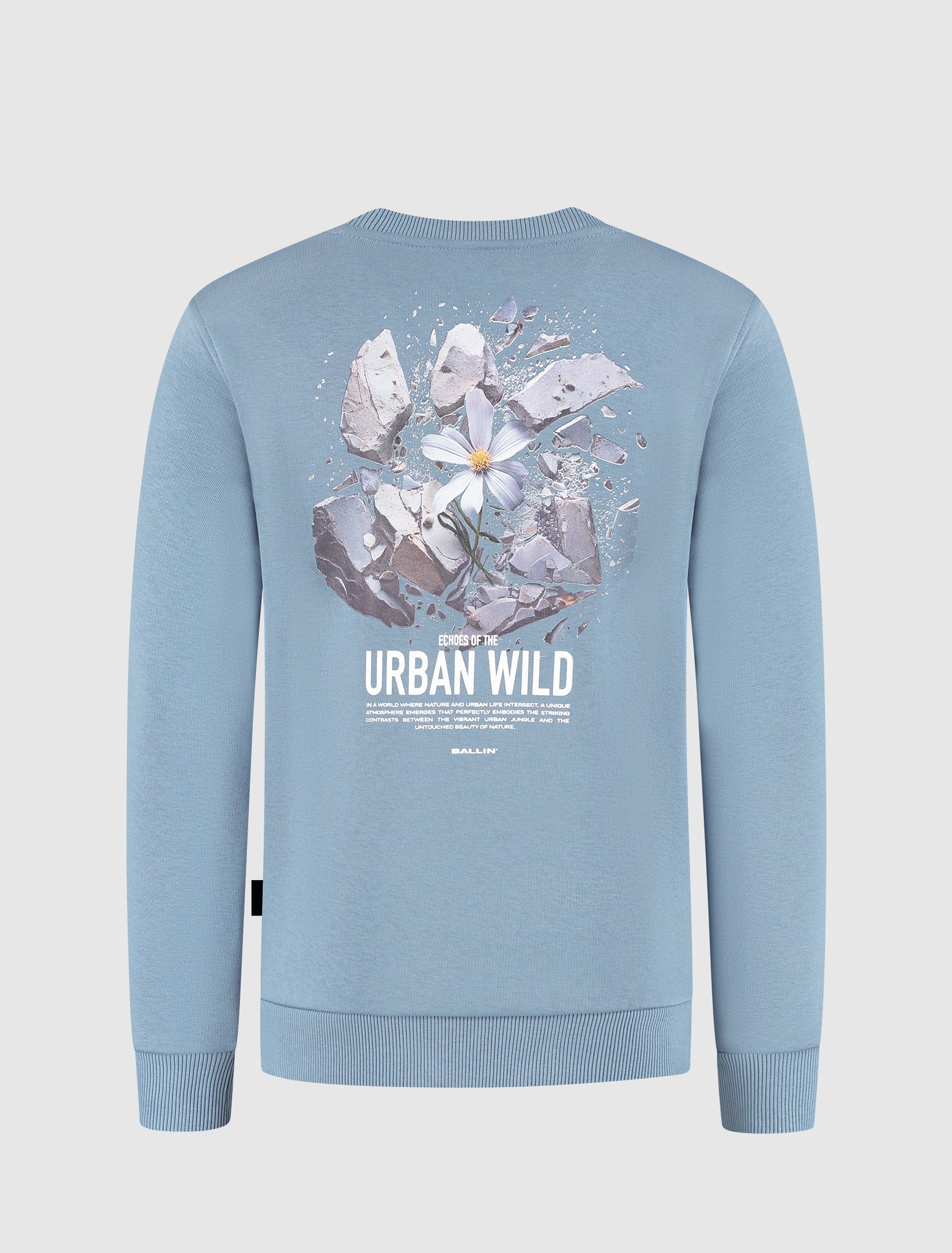 Junior Urban Wild Explosion Sweater | Mid Blue Grey