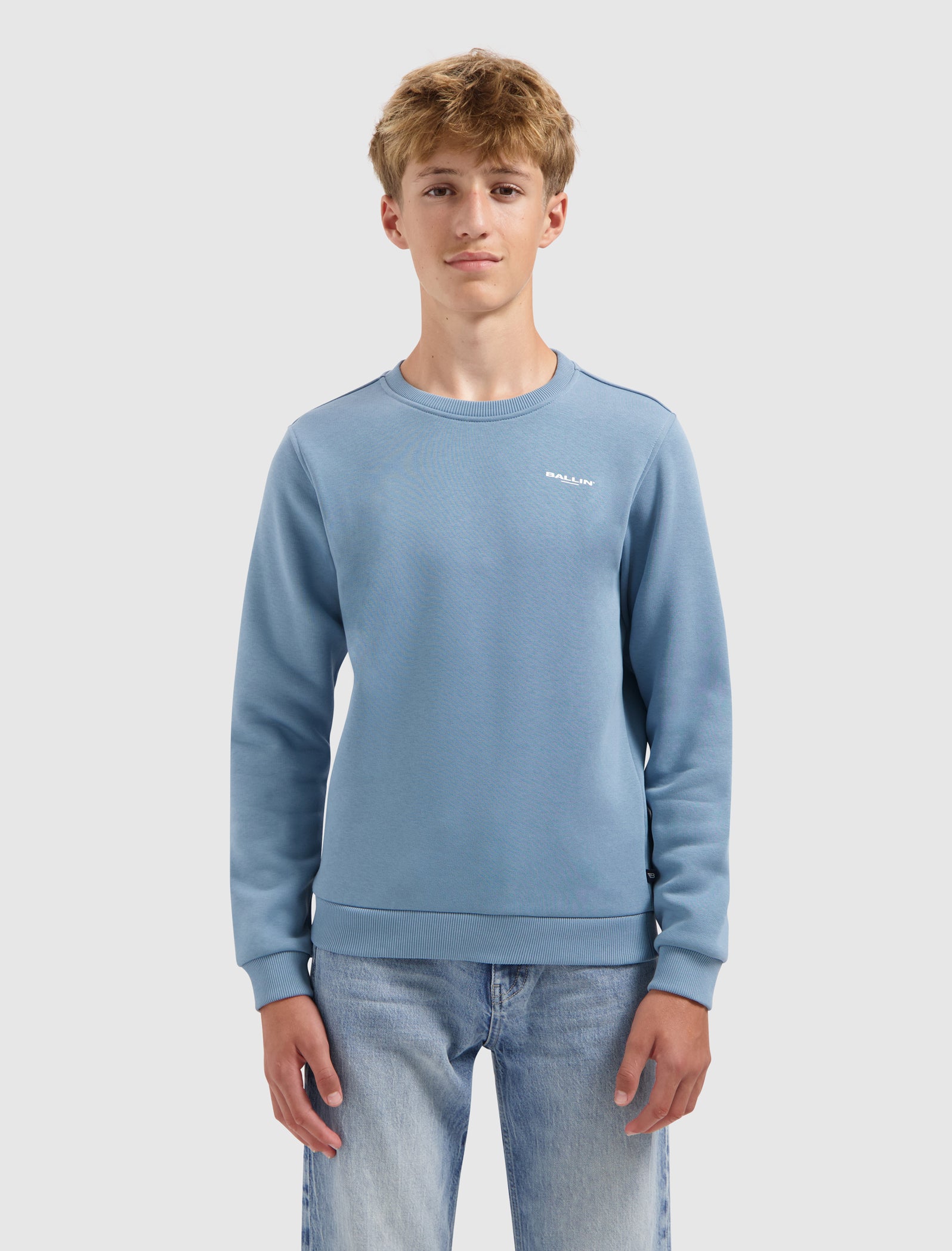 Junior Urban Wild Explosion Sweater | Mid Blue Grey