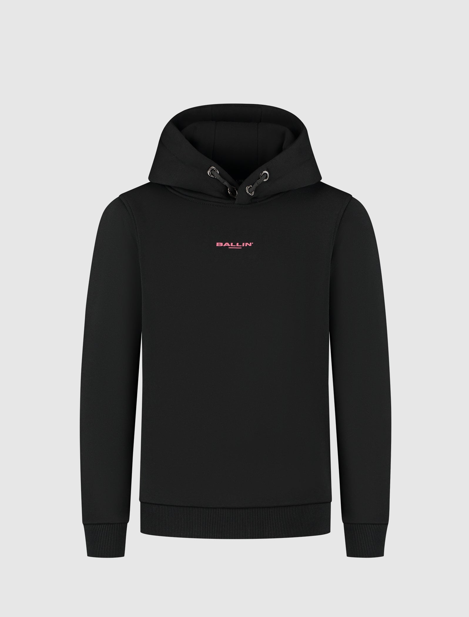 Junior Stacked Logo Hoodie | Black