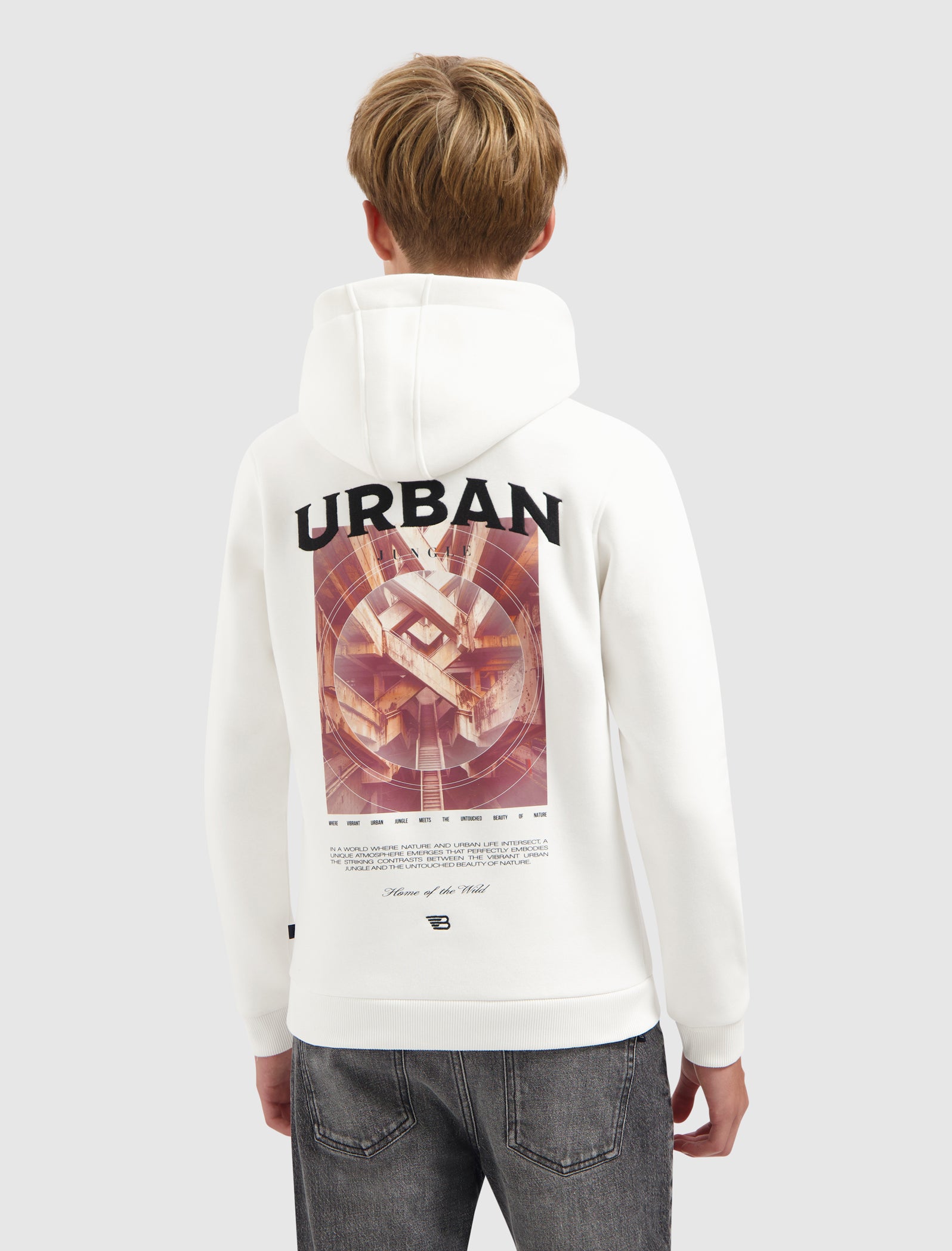 Junior Urban Jungle Hoodie | Off White