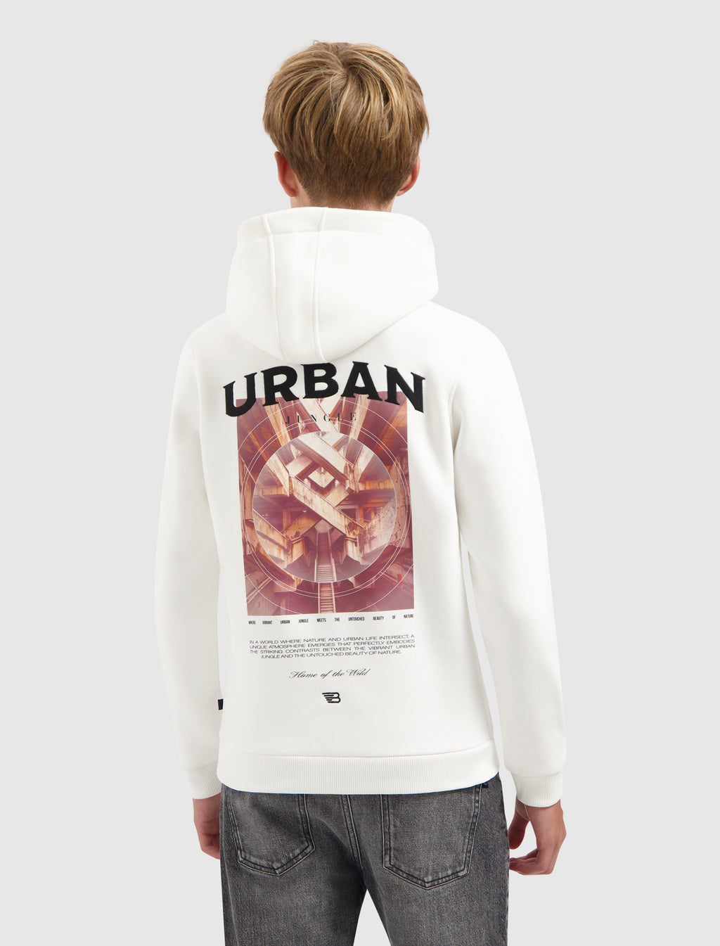 Junior Urban Jungle Hoodie | Off White