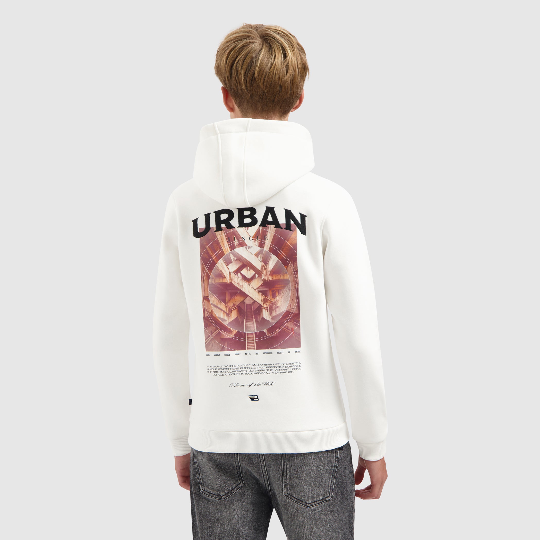 Junior Urban Jungle Hoodie | Off White