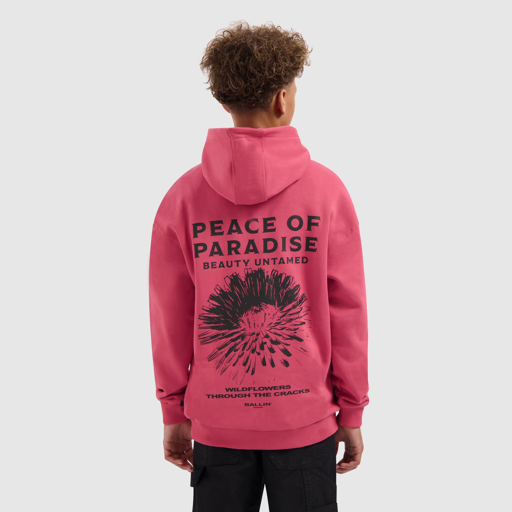 Junior Peace of Paradise Hoodie | Grapefruit