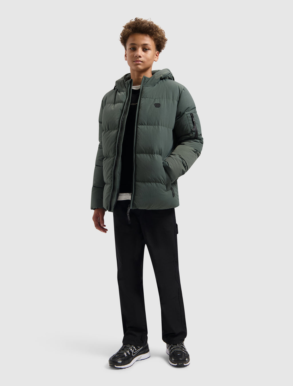 Junior Puffer Jacket | Army Green
