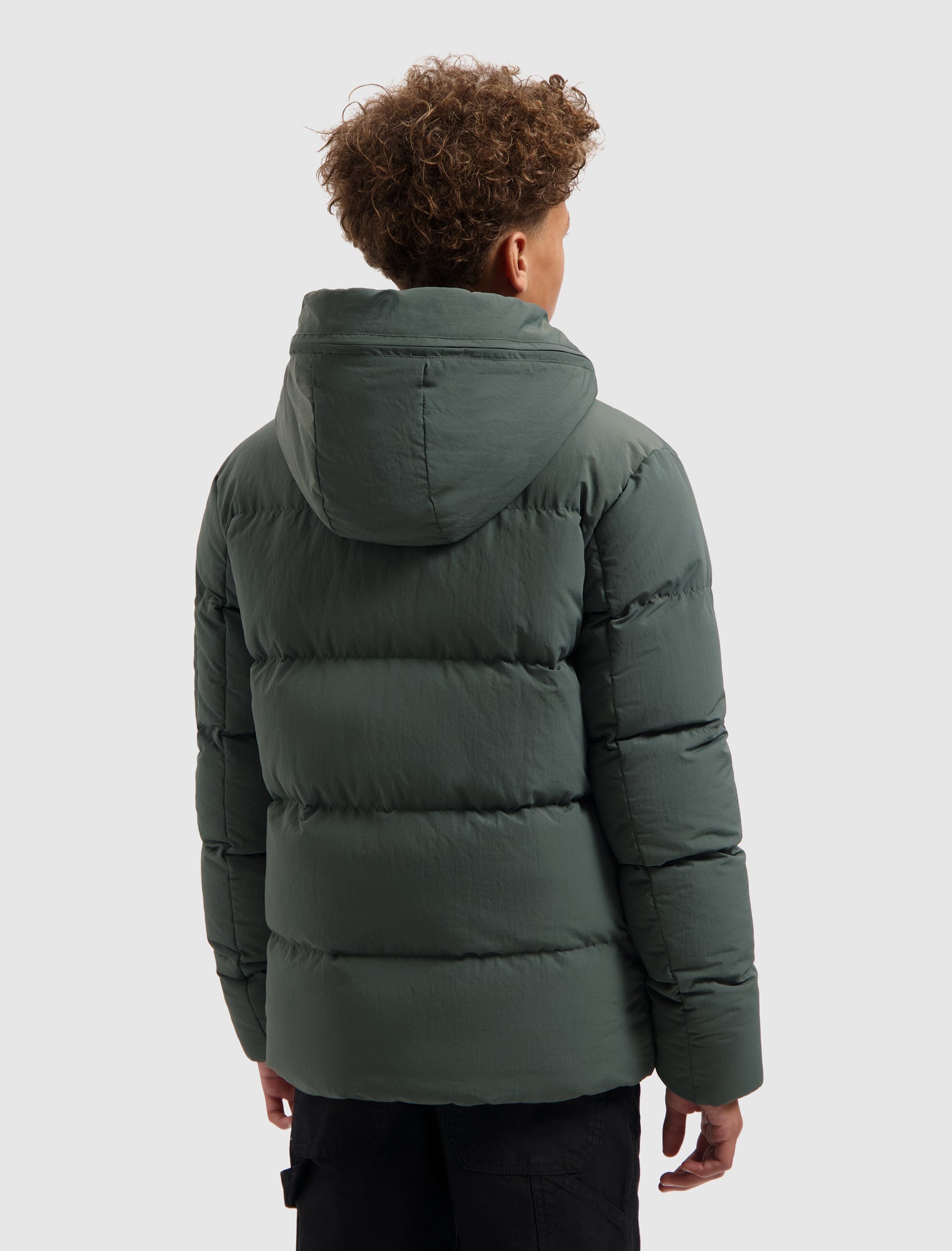 Junior Puffer Jacket | Army Green