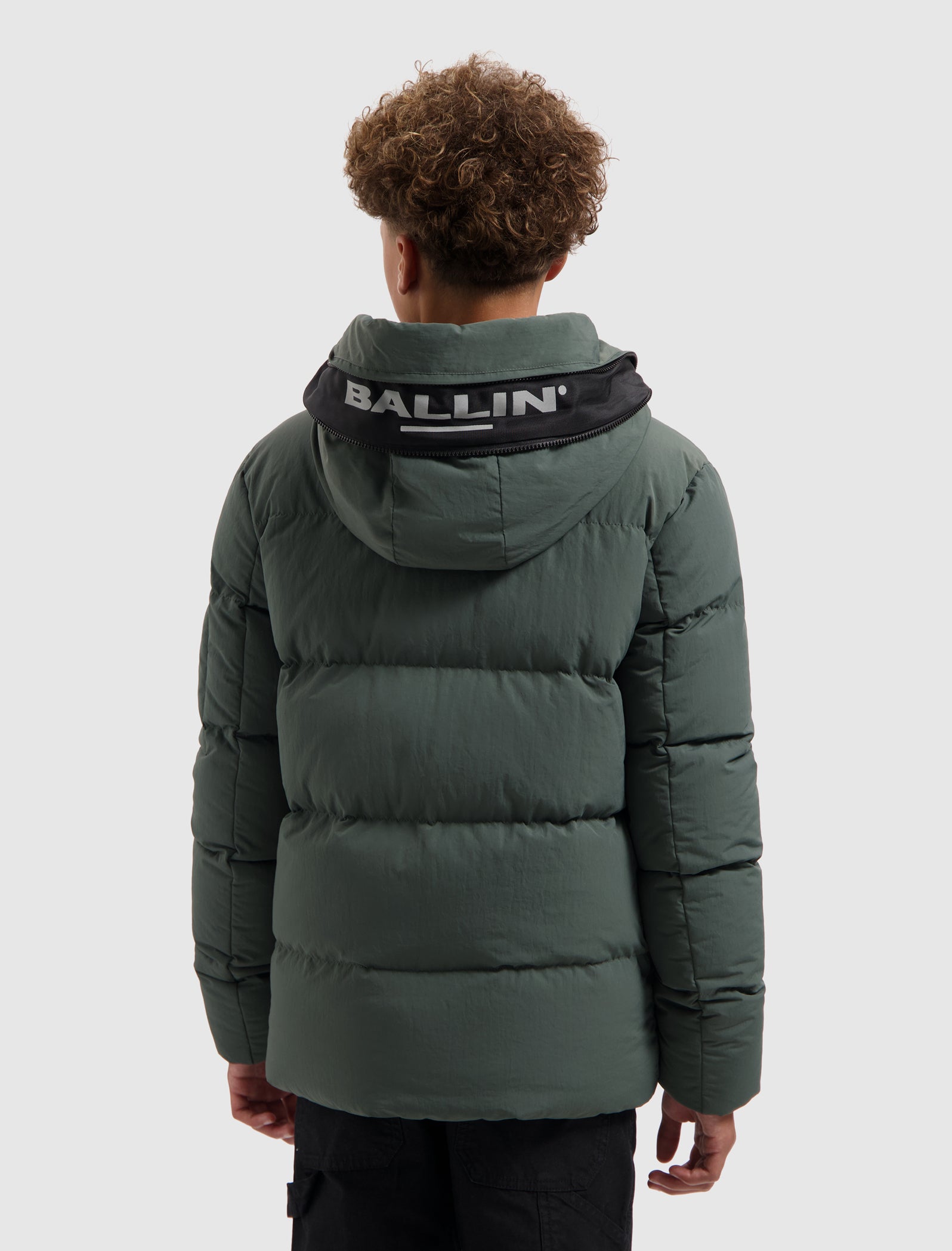 Junior Puffer Jacket | Army Green
