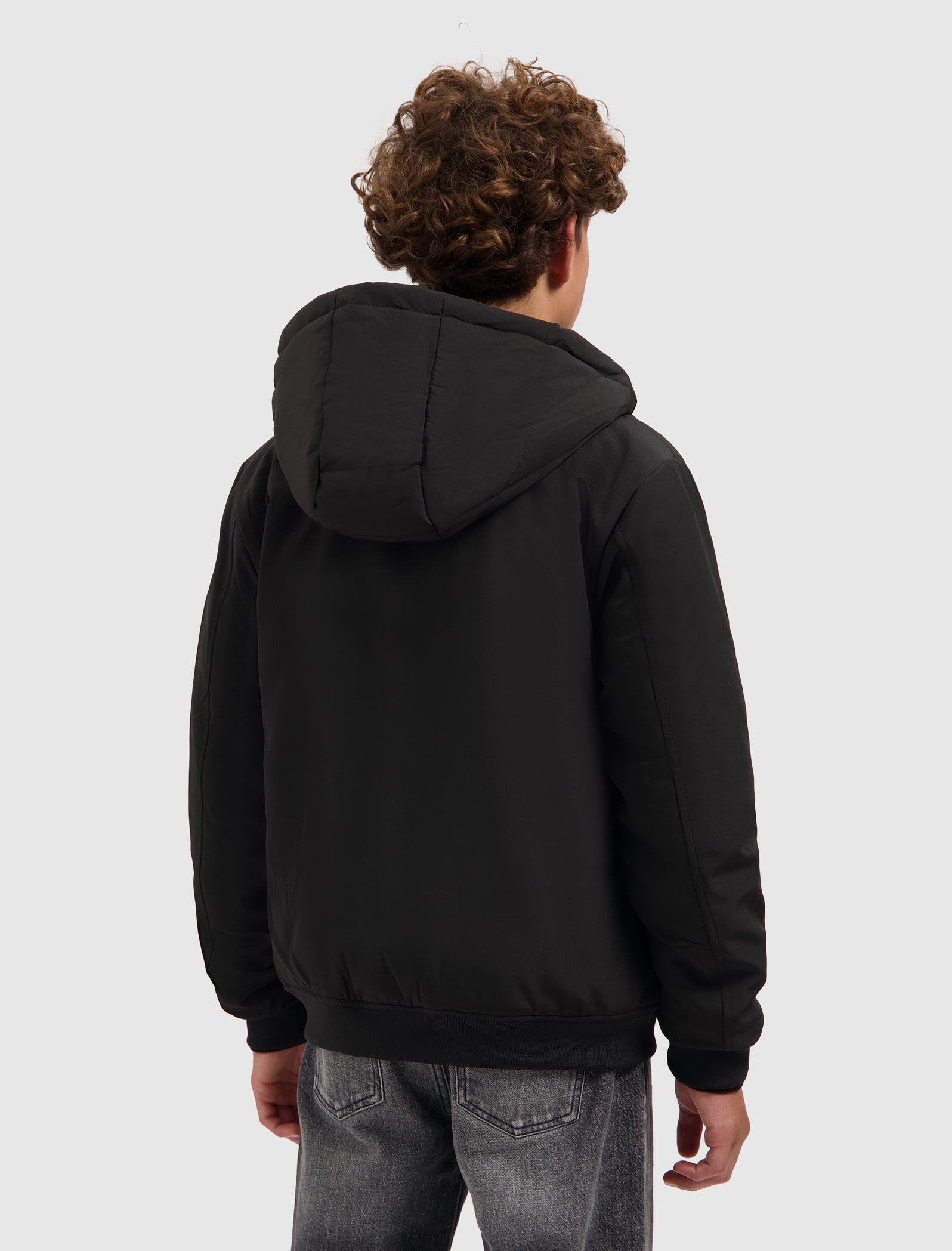 Junior Softshell Padded Jacket | Black