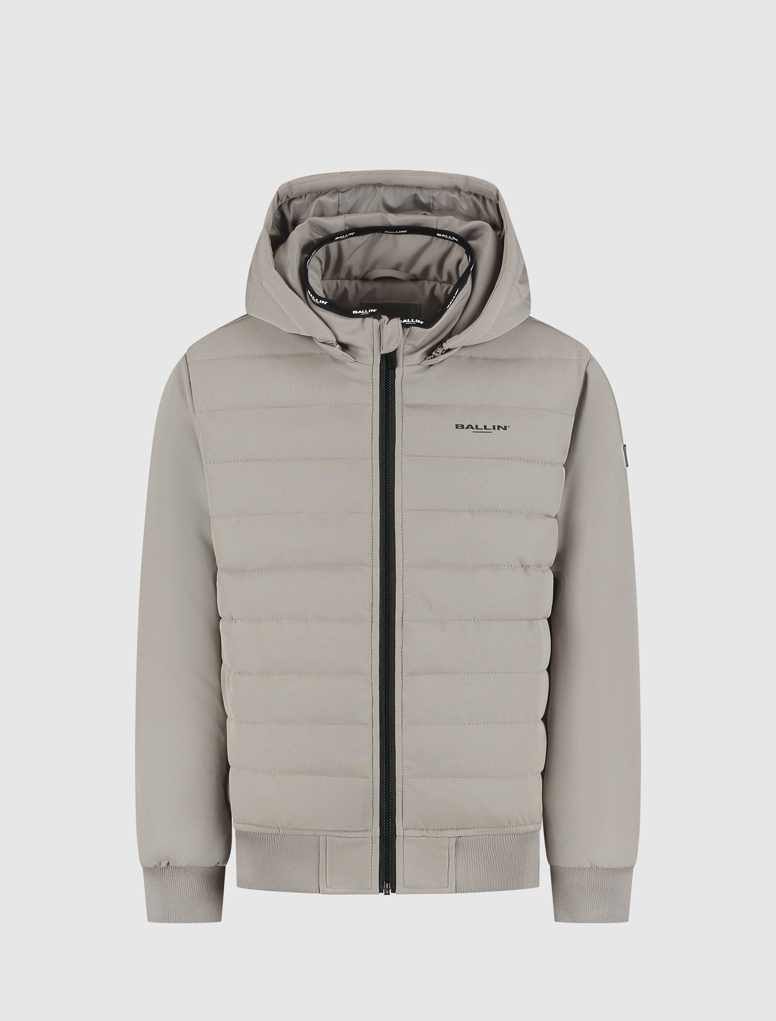Junior Softshell Padded Jacket | Ash Grey