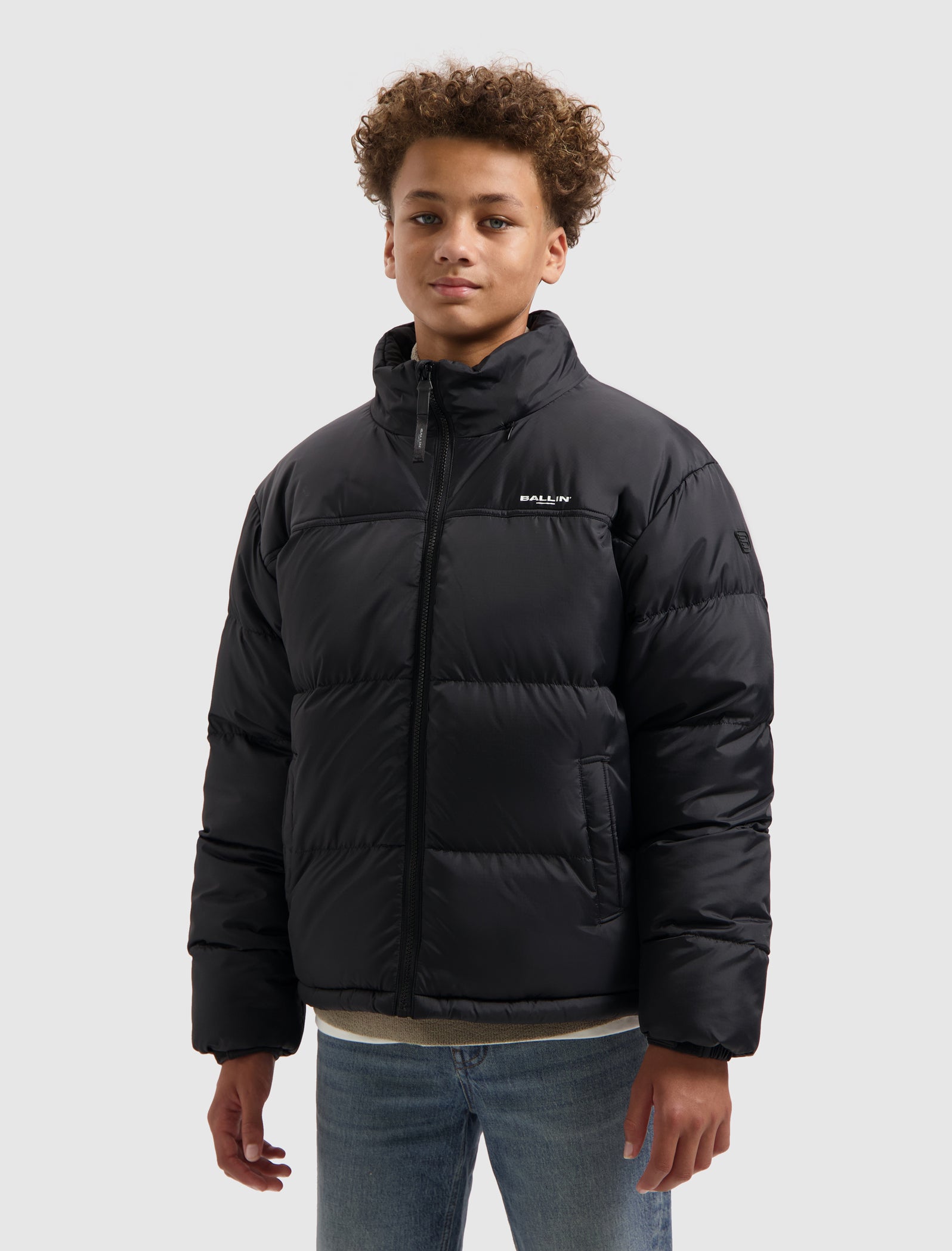 Junior Riptstop Puffer Jacket | Black