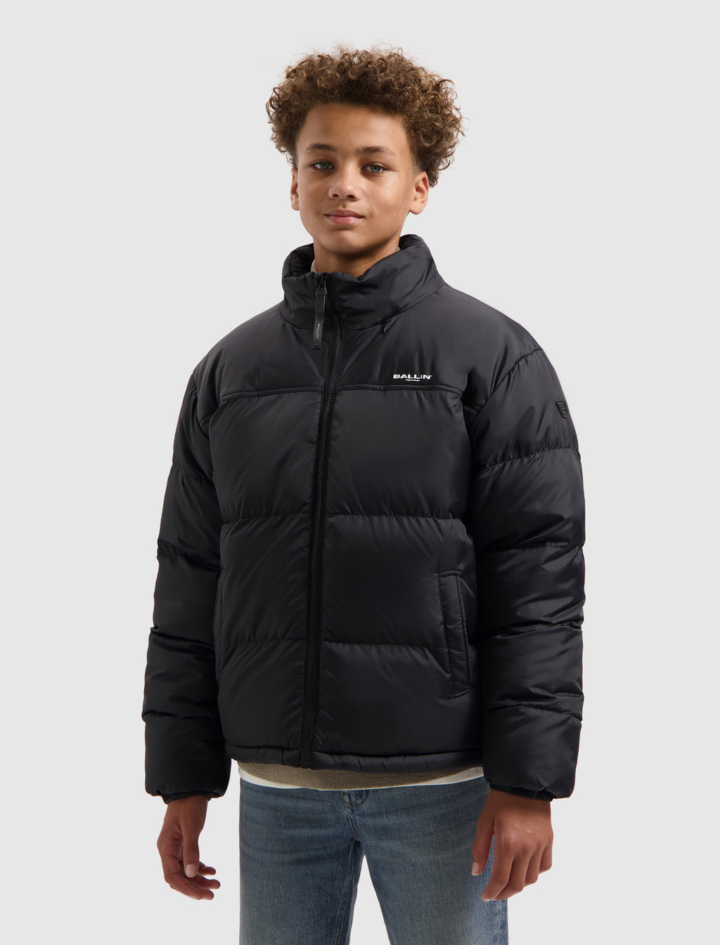 Junior Riptstop Puffer Jacket | Black