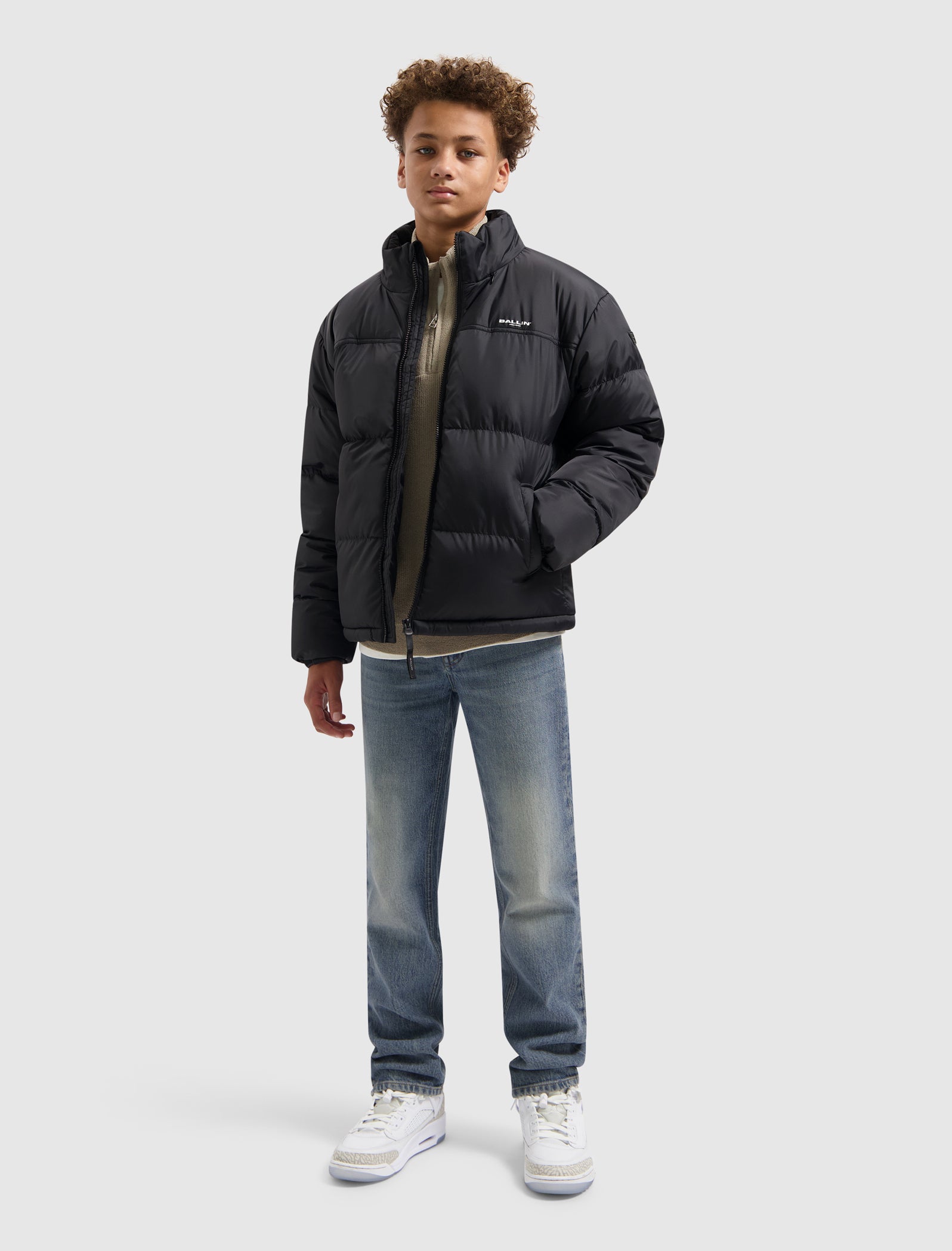 Junior Riptstop Puffer Jacket | Black