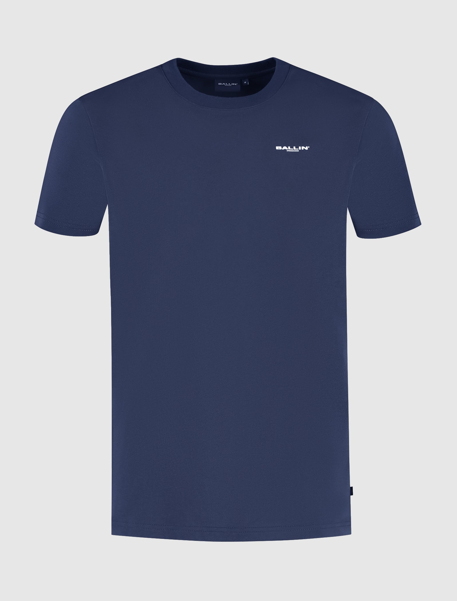 Stacked Outline Logo T-shirt | Navy