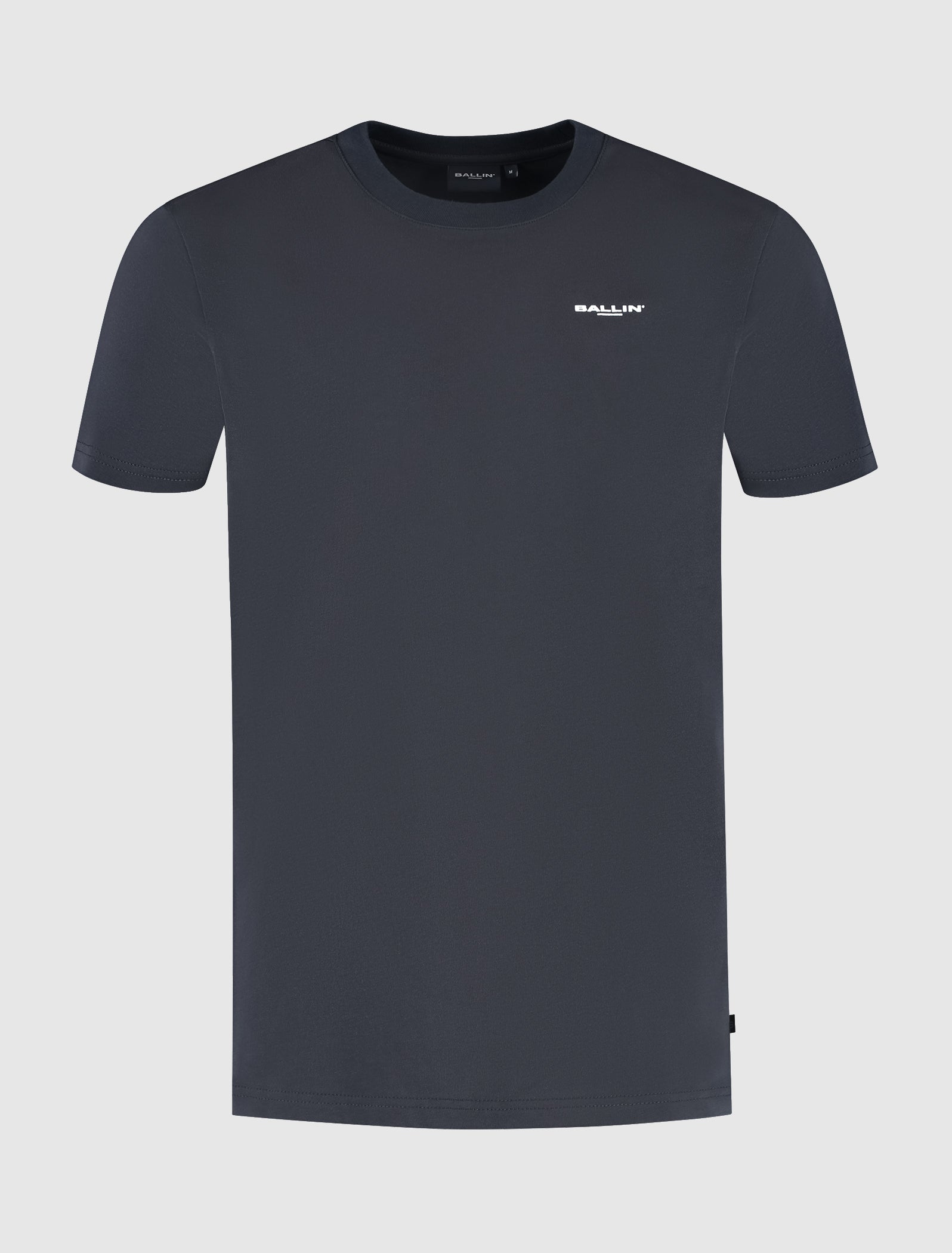 Stacked Outline Logo T-shirt | Navy
