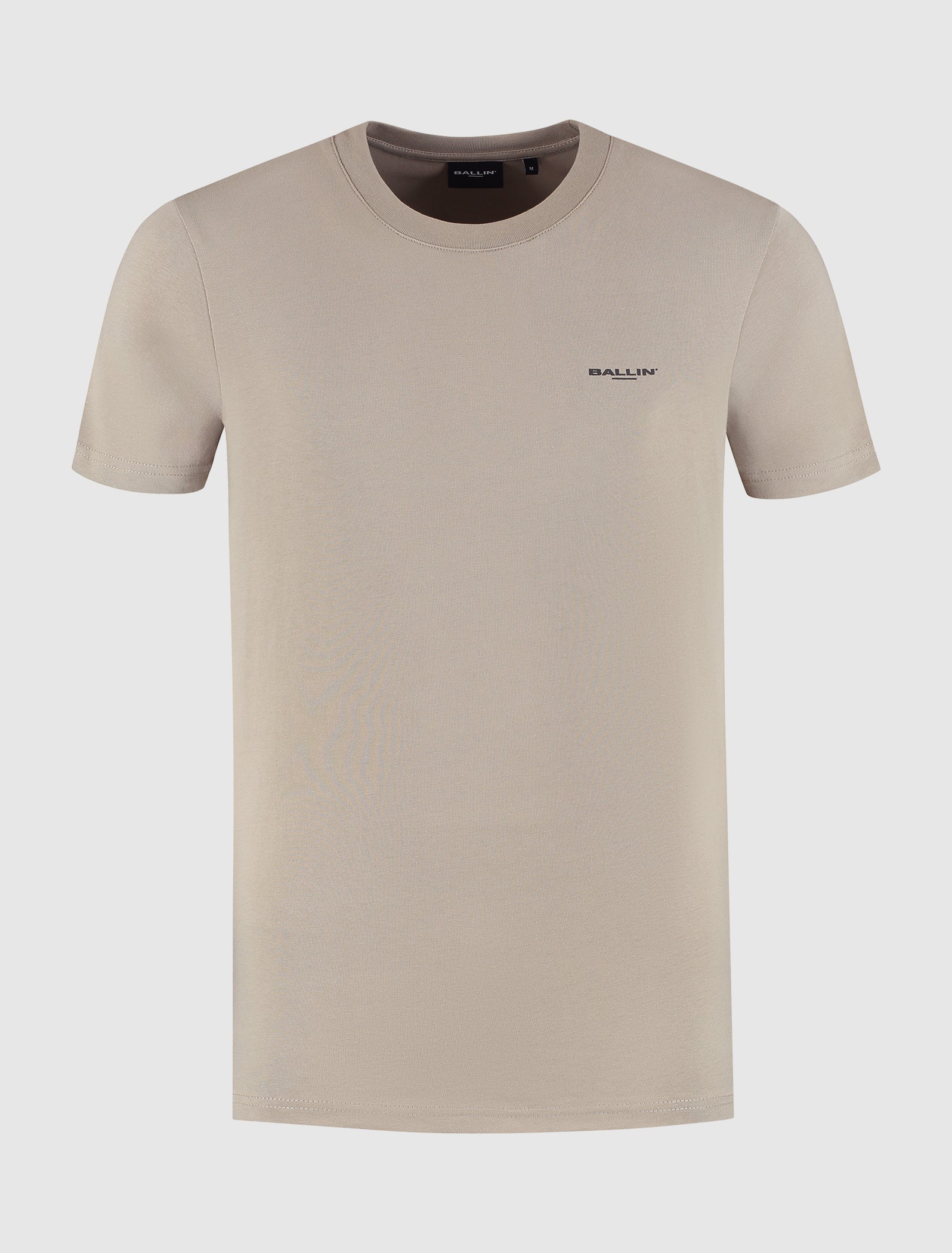 Stacked Outline Logo T-shirt | Taupe