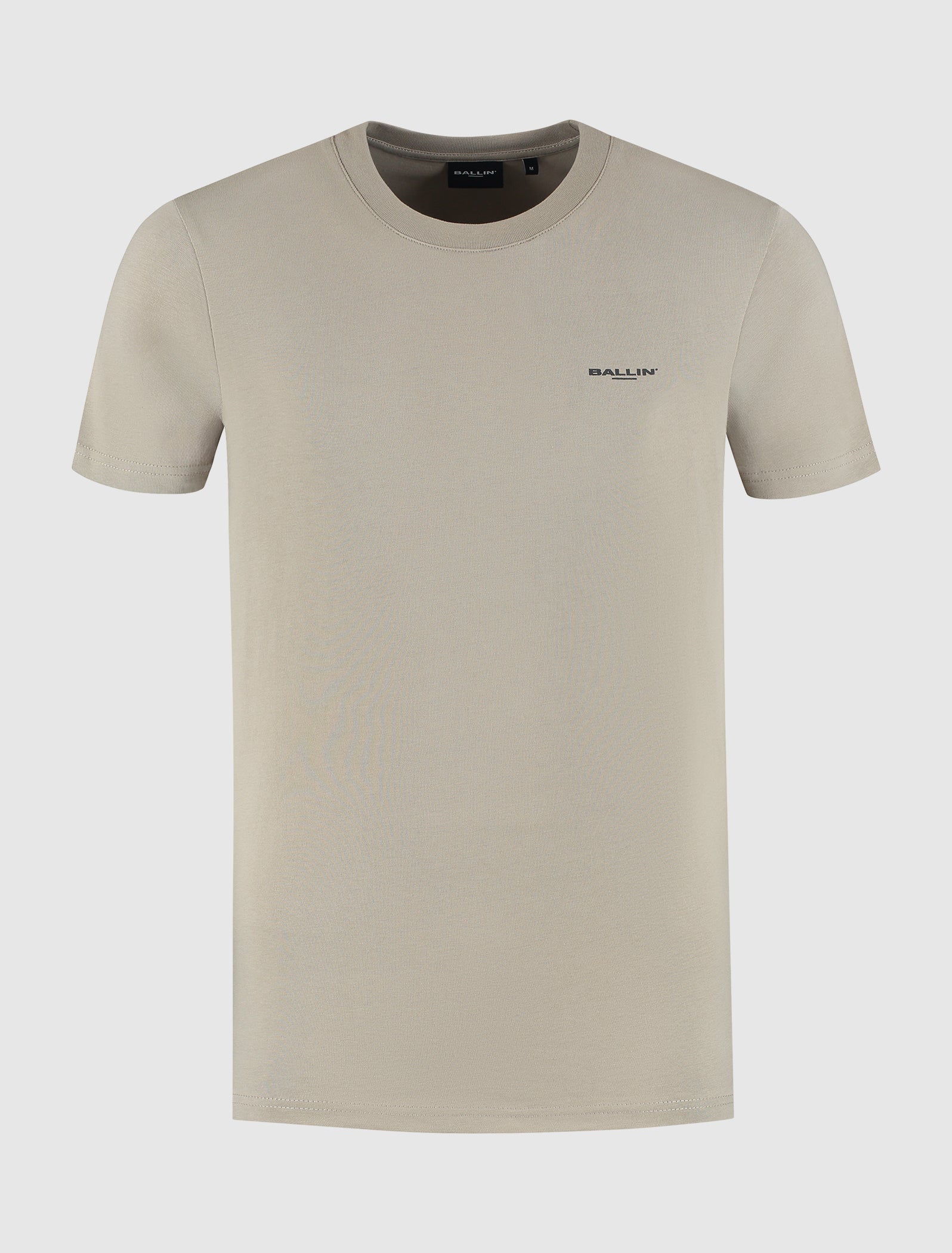 Stacked Outline Logo T-shirt | Taupe