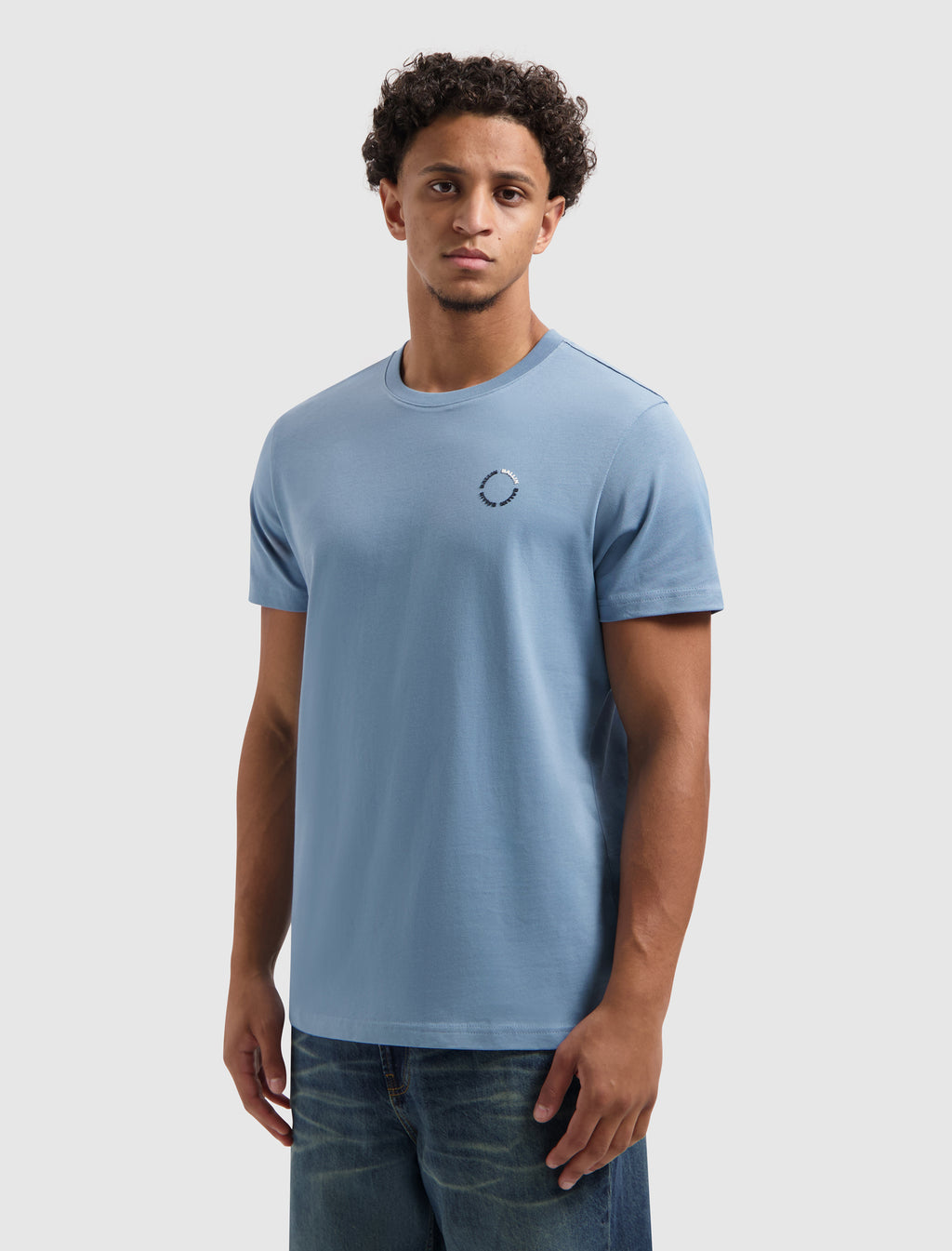 Circle Logo T-shirt | Mid Blue Grey