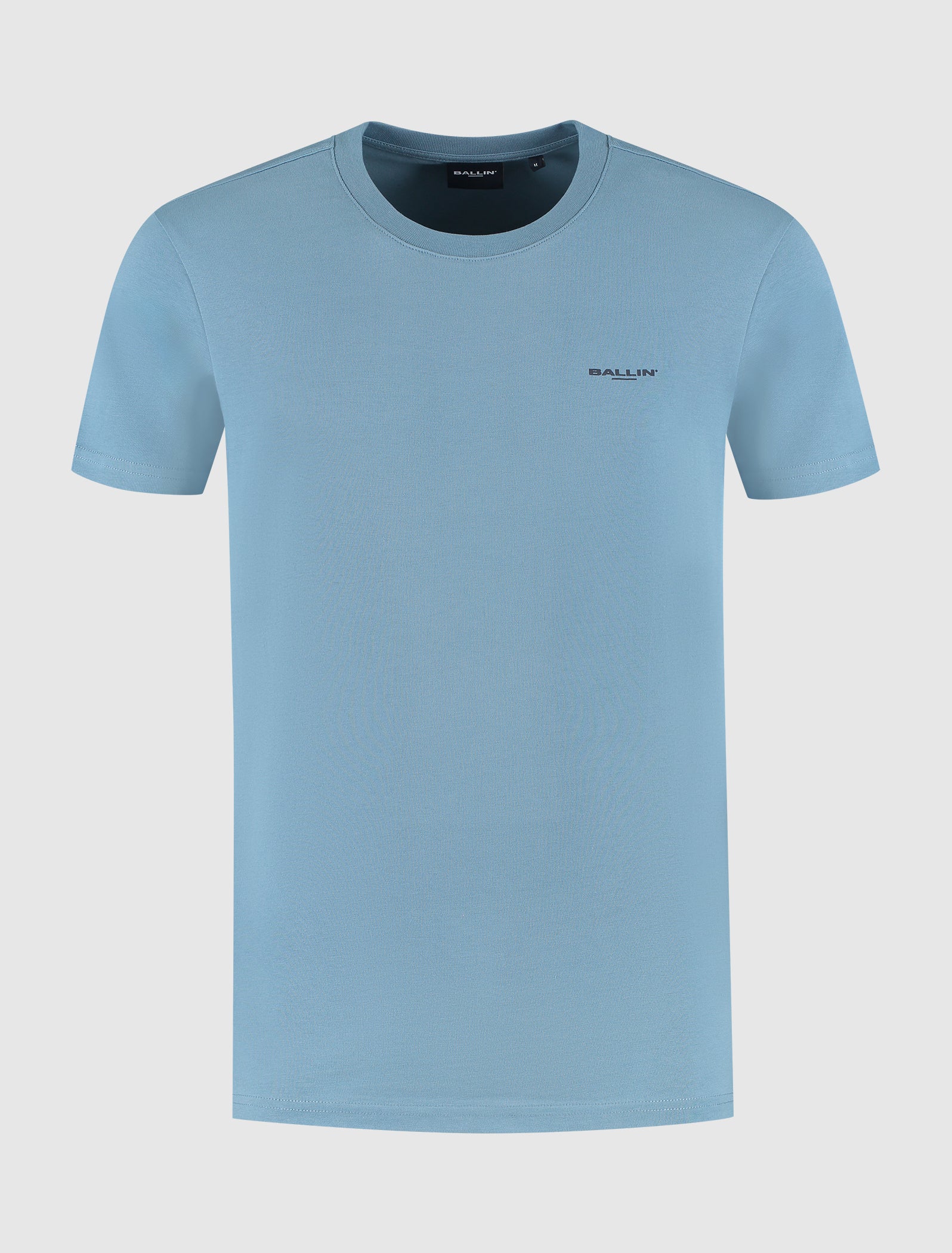Zig Zag Logo T-shirt | Mid Blue Grey