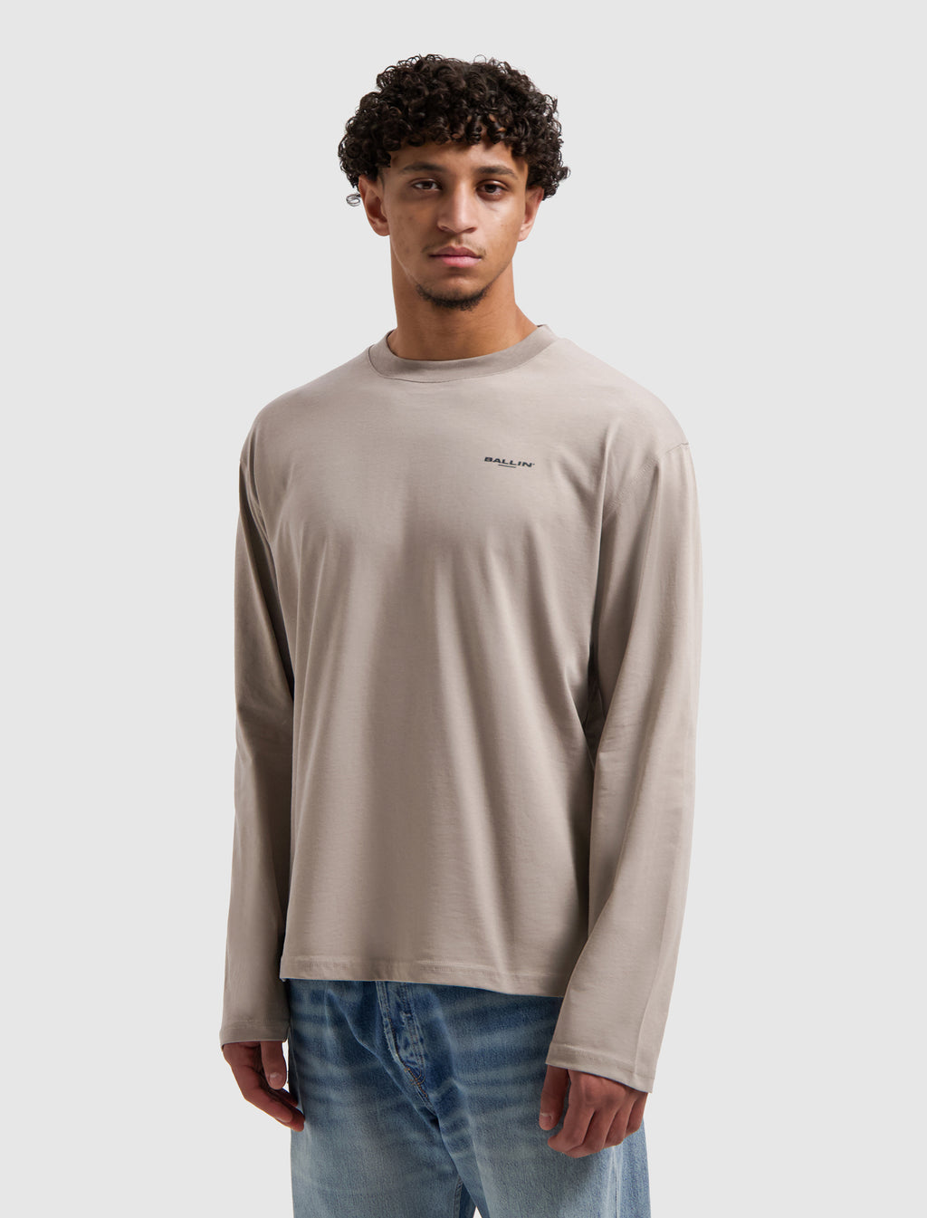 Original Chest Logo Longsleeve T-shirt | Taupe