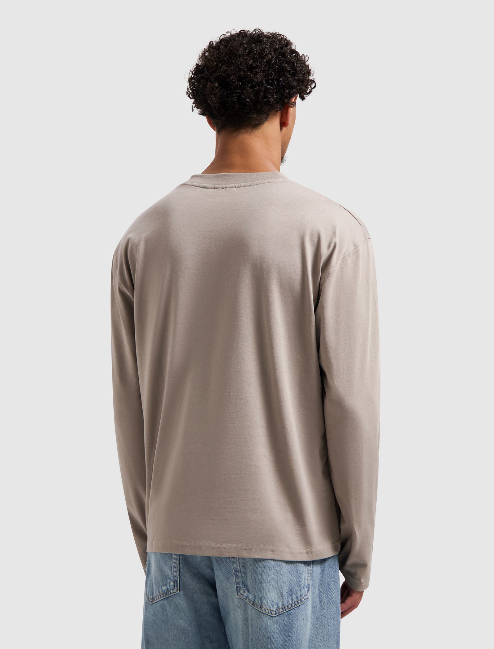 Original Chest Logo Longsleeve T-shirt | Taupe