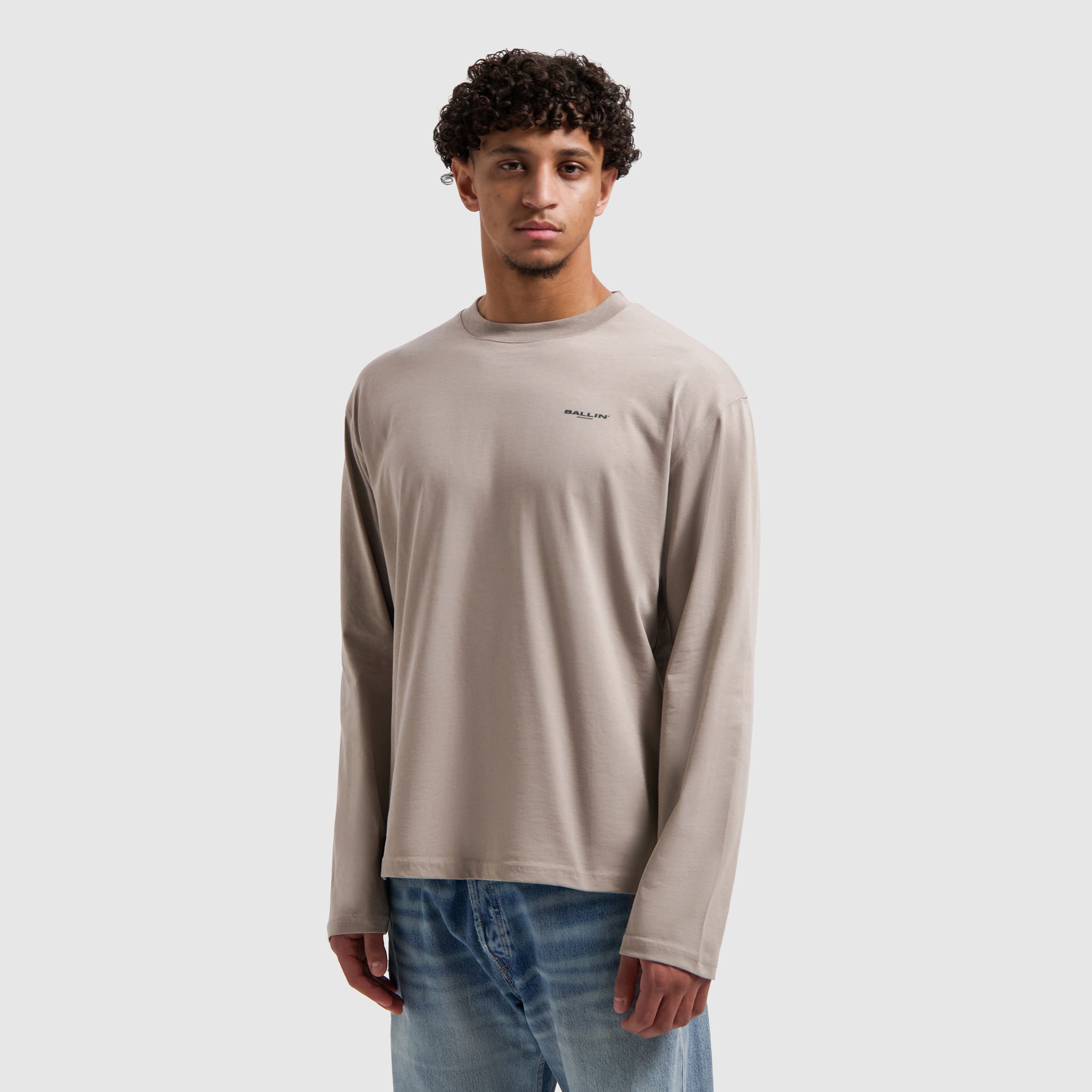 Original Chest Logo Longsleeve T-shirt | Taupe