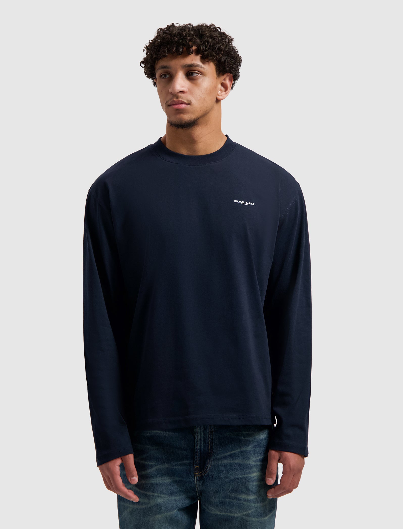 Original Chest Logo Longsleeve T-shirt | Dark Navy