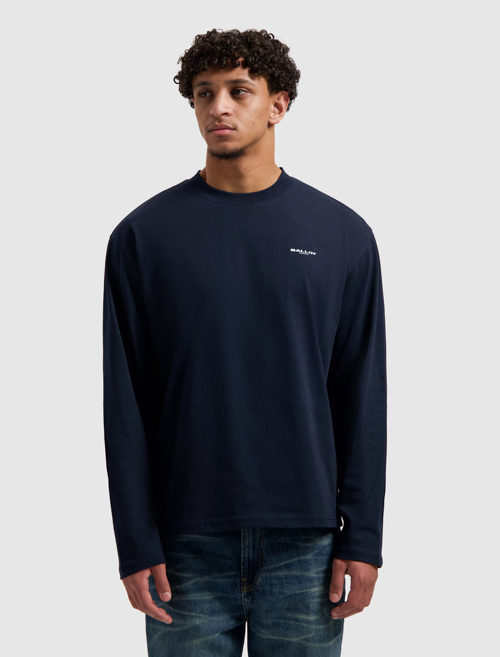 Original Chest Logo Longsleeve T-shirt | Dark Navy