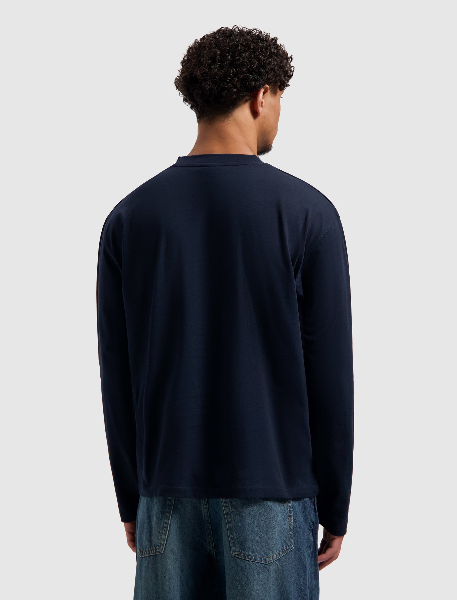 Original Chest Logo Longsleeve T-shirt | Dark Navy