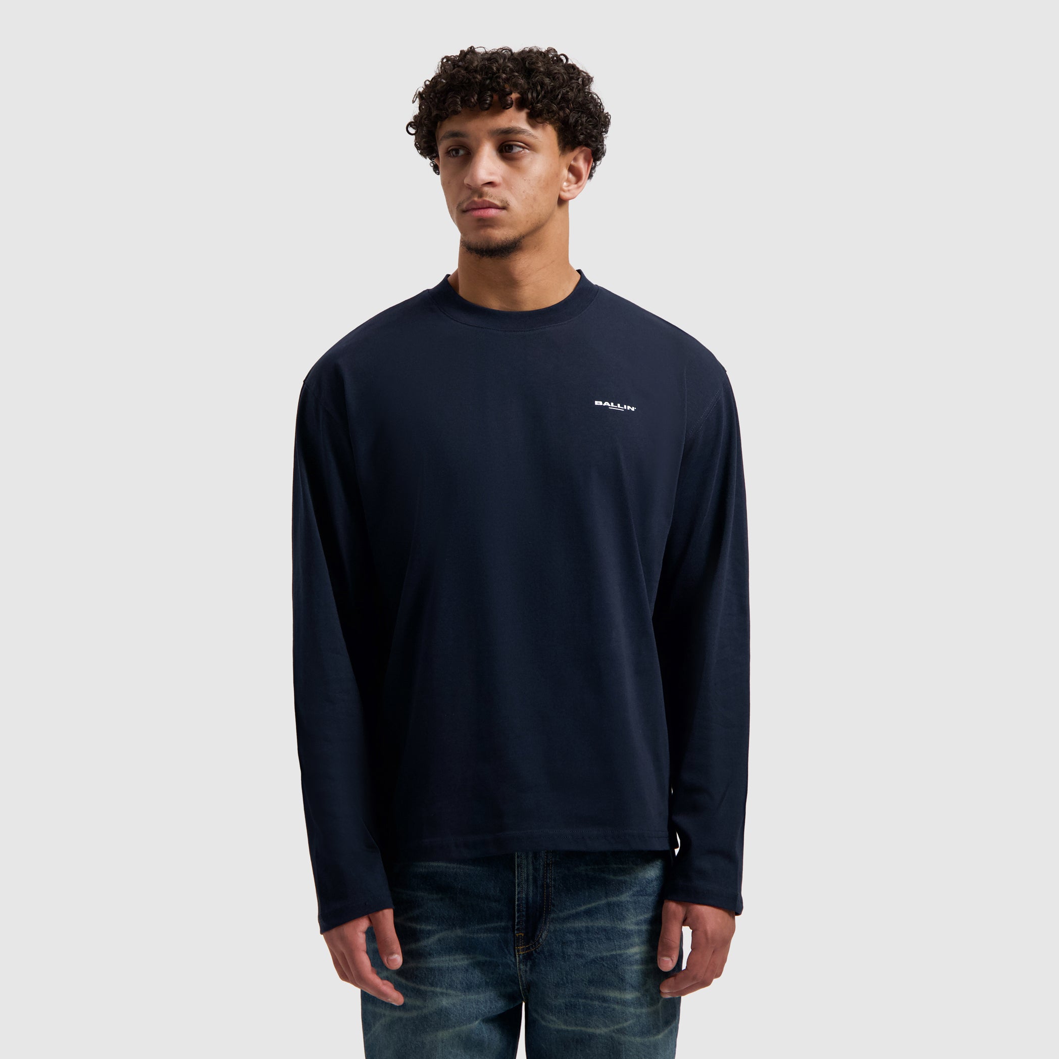 Original Chest Logo Longsleeve T-shirt | Dark Navy