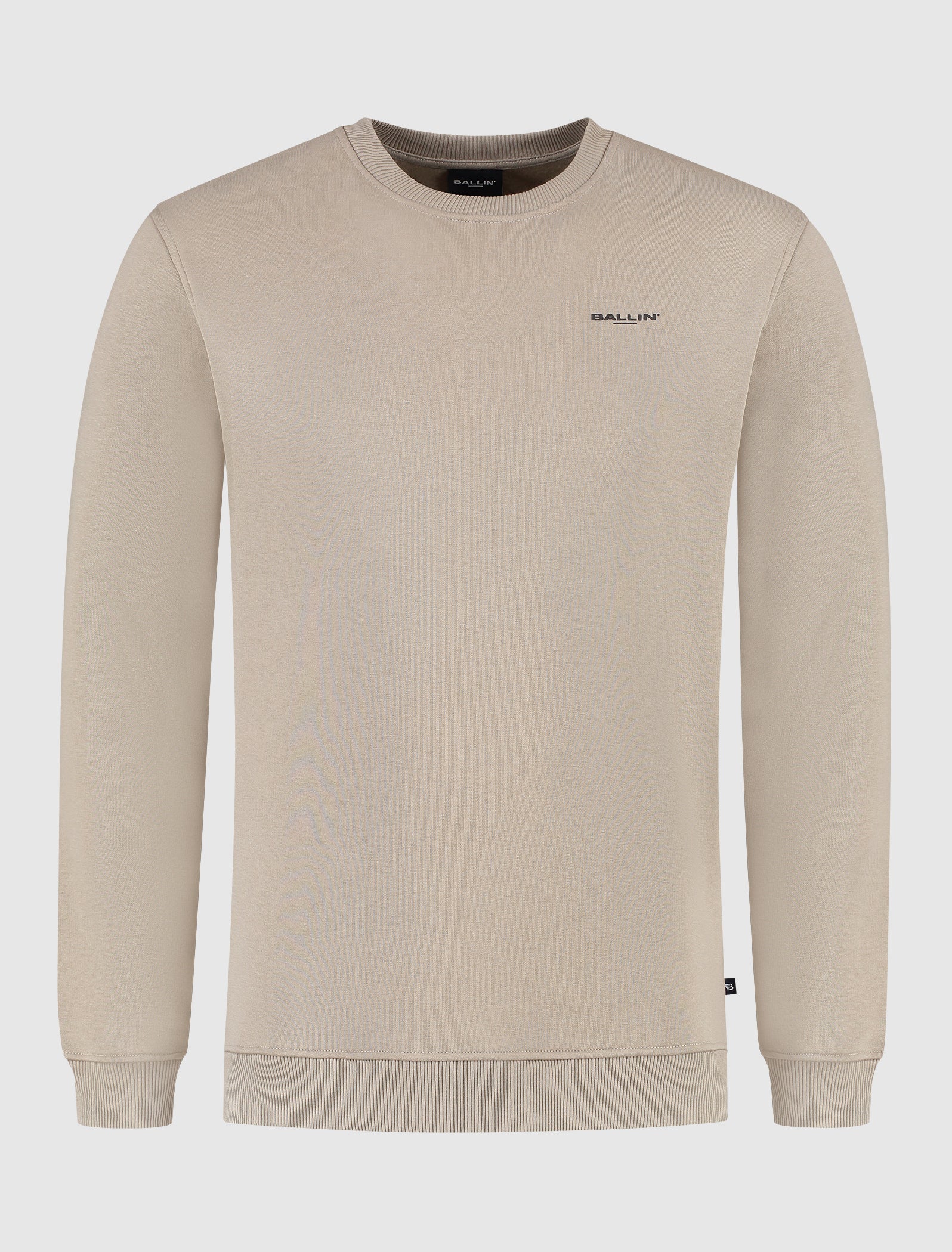 Stacked Outline Logo Sweater | Taupe