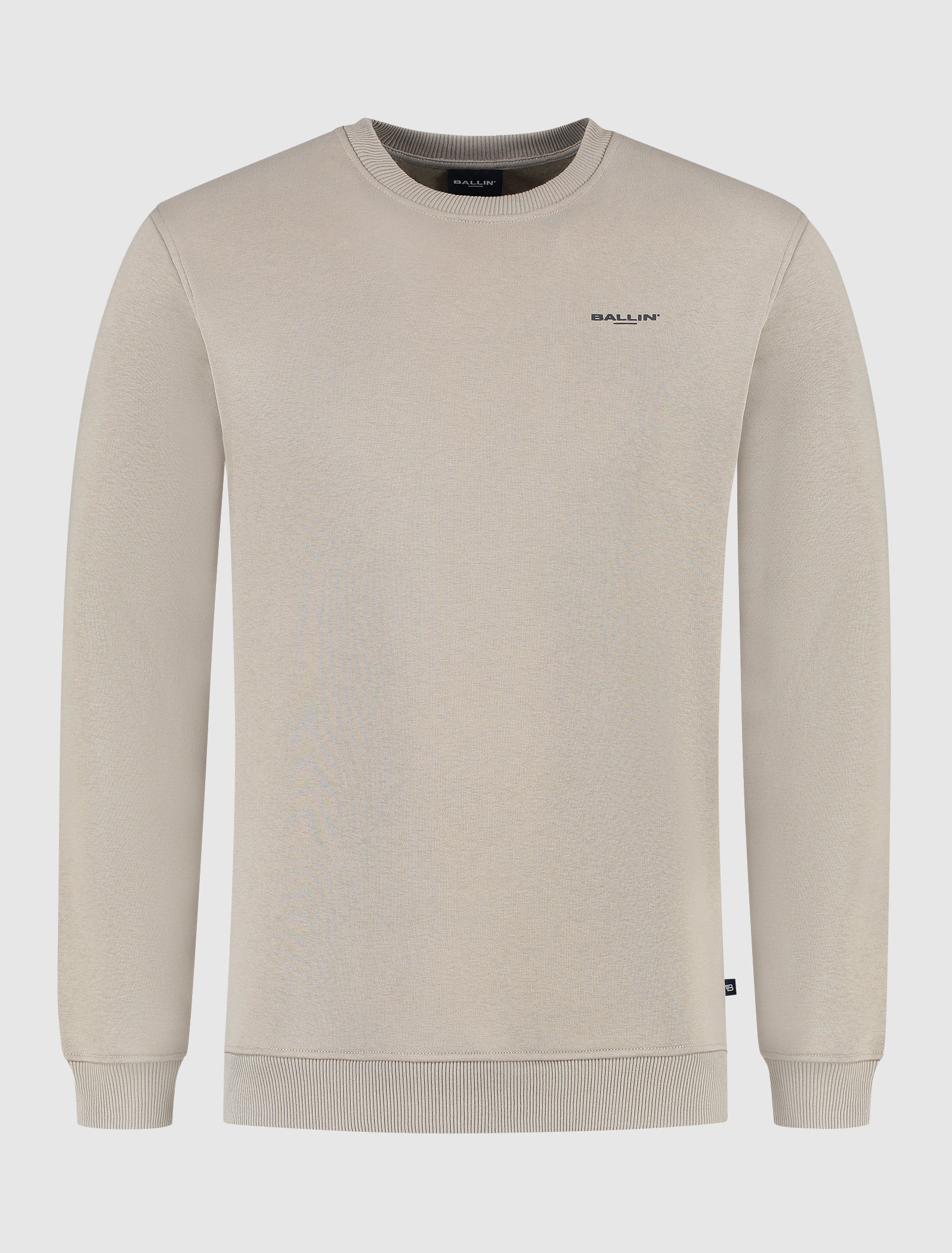 Stacked Outline Logo Sweater | Taupe