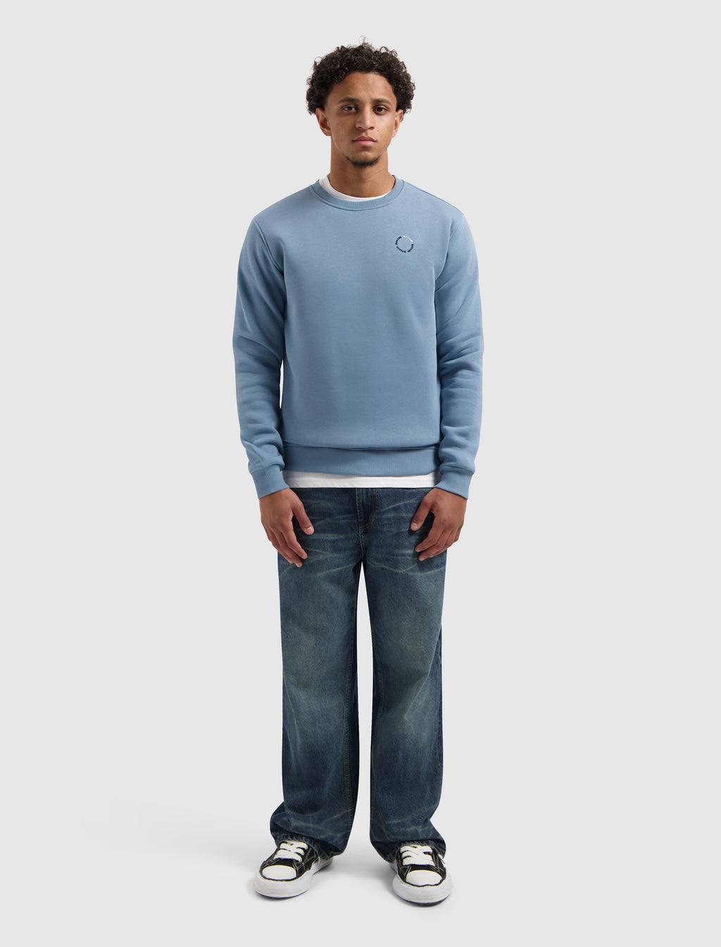 Circle Logo Sweater | Mid Blue Grey