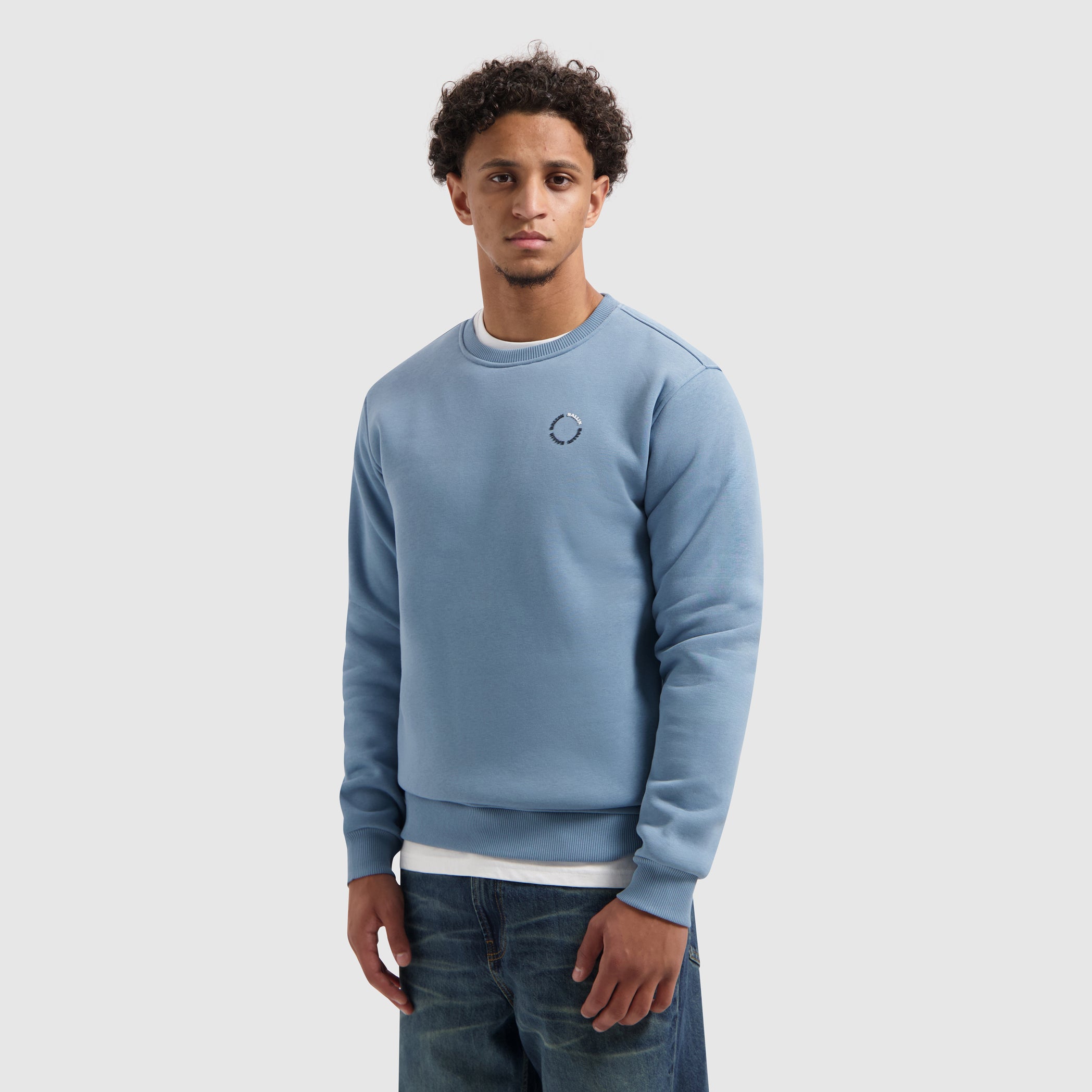 Circle Logo Sweater | Mid Blue Grey