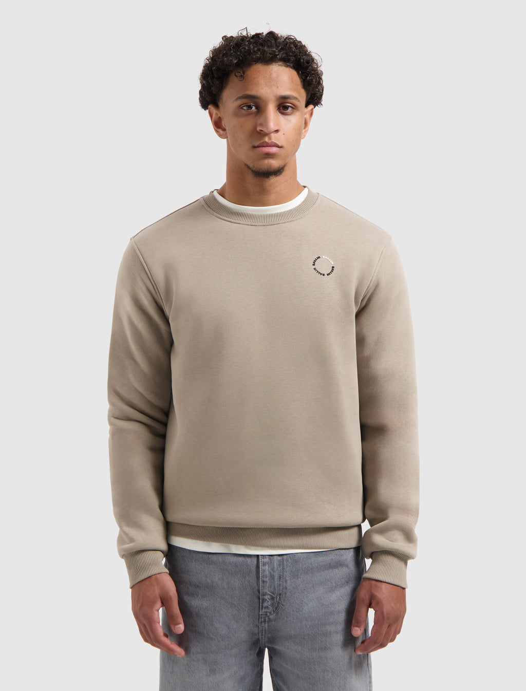Circle Logo Sweater | Taupe