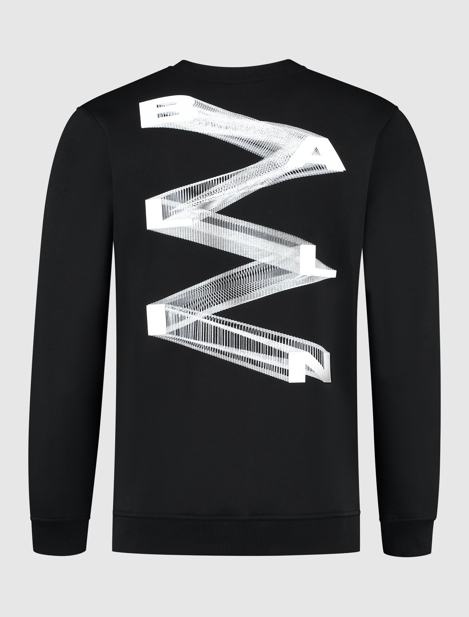 Zig Zag Logo Sweater | Black