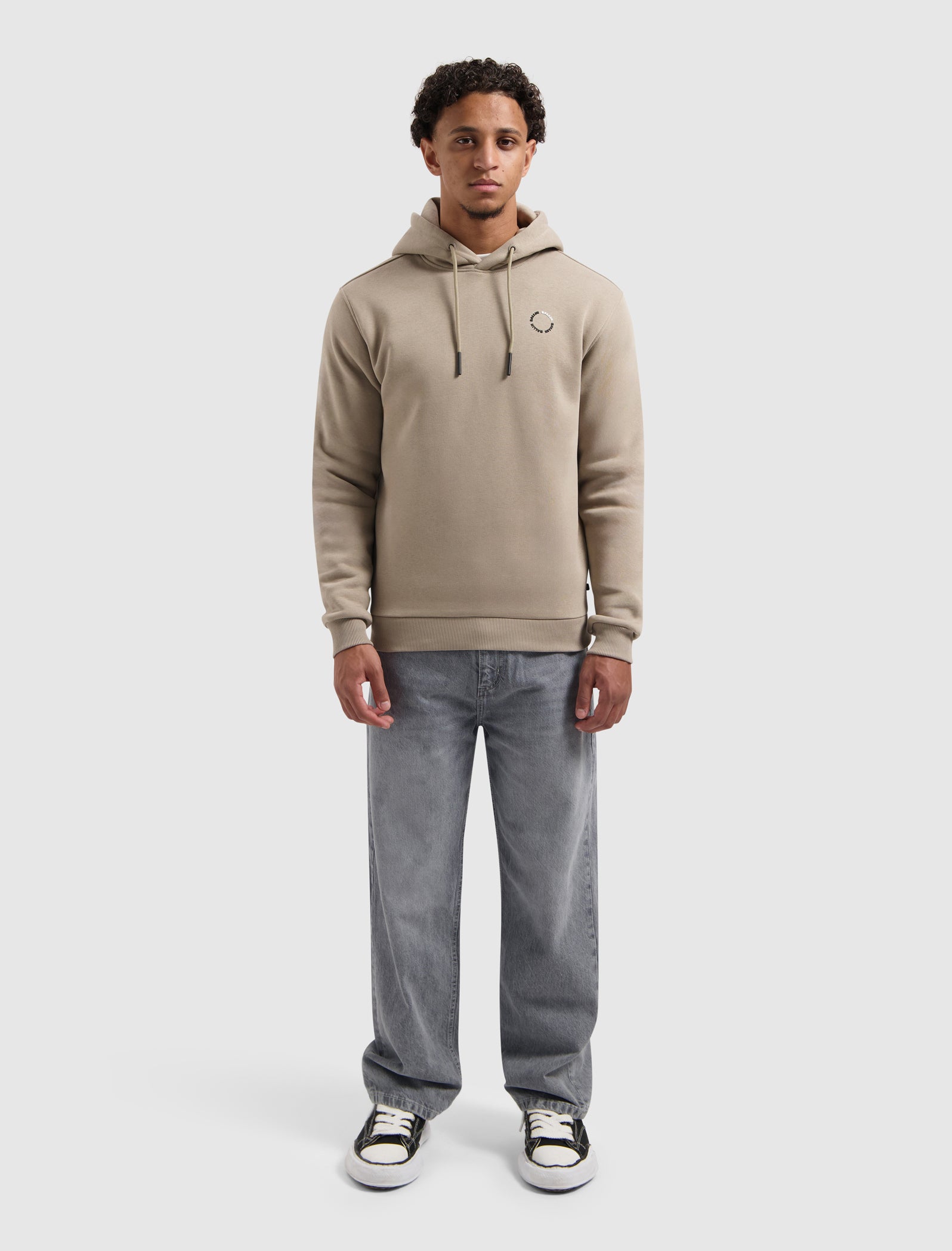Circle Logo Hoodie | Taupe