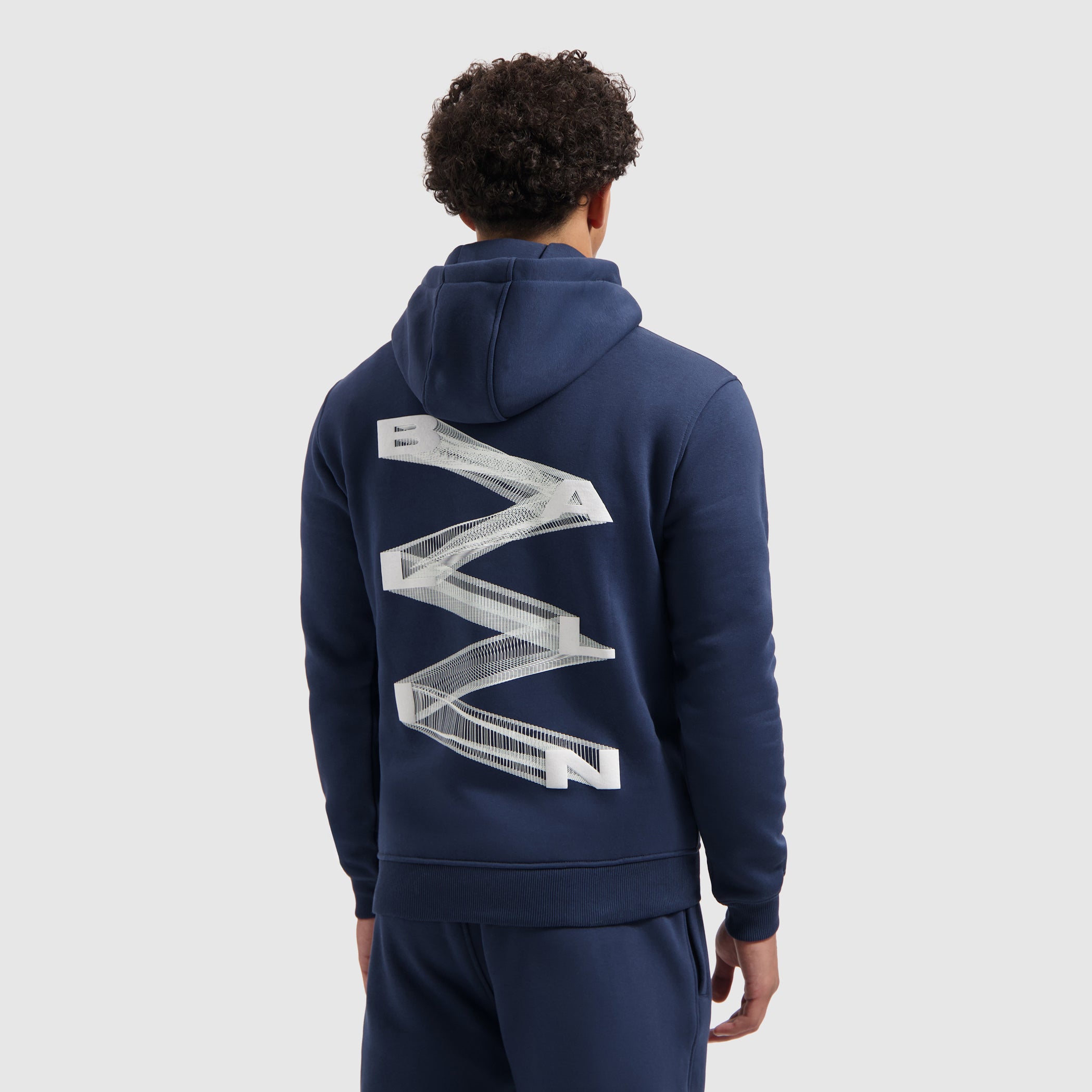 Zig Zag Logo Hoodie | Navy