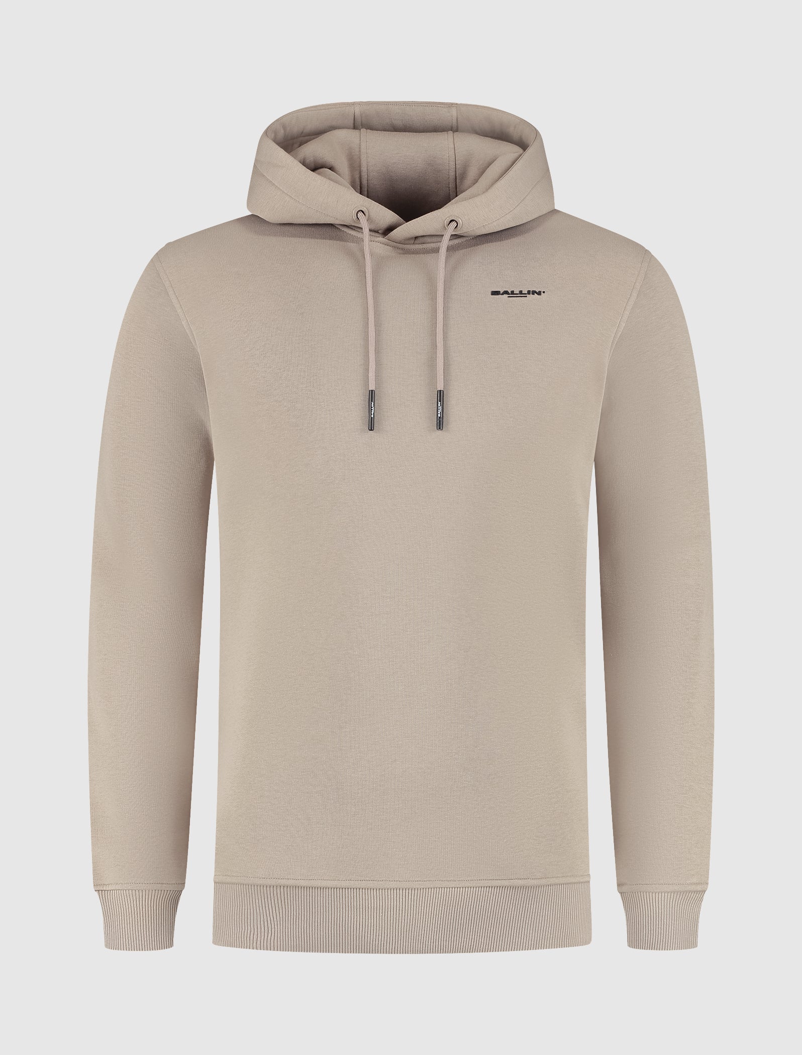 Zig Zag Logo Hoodie | Taupe