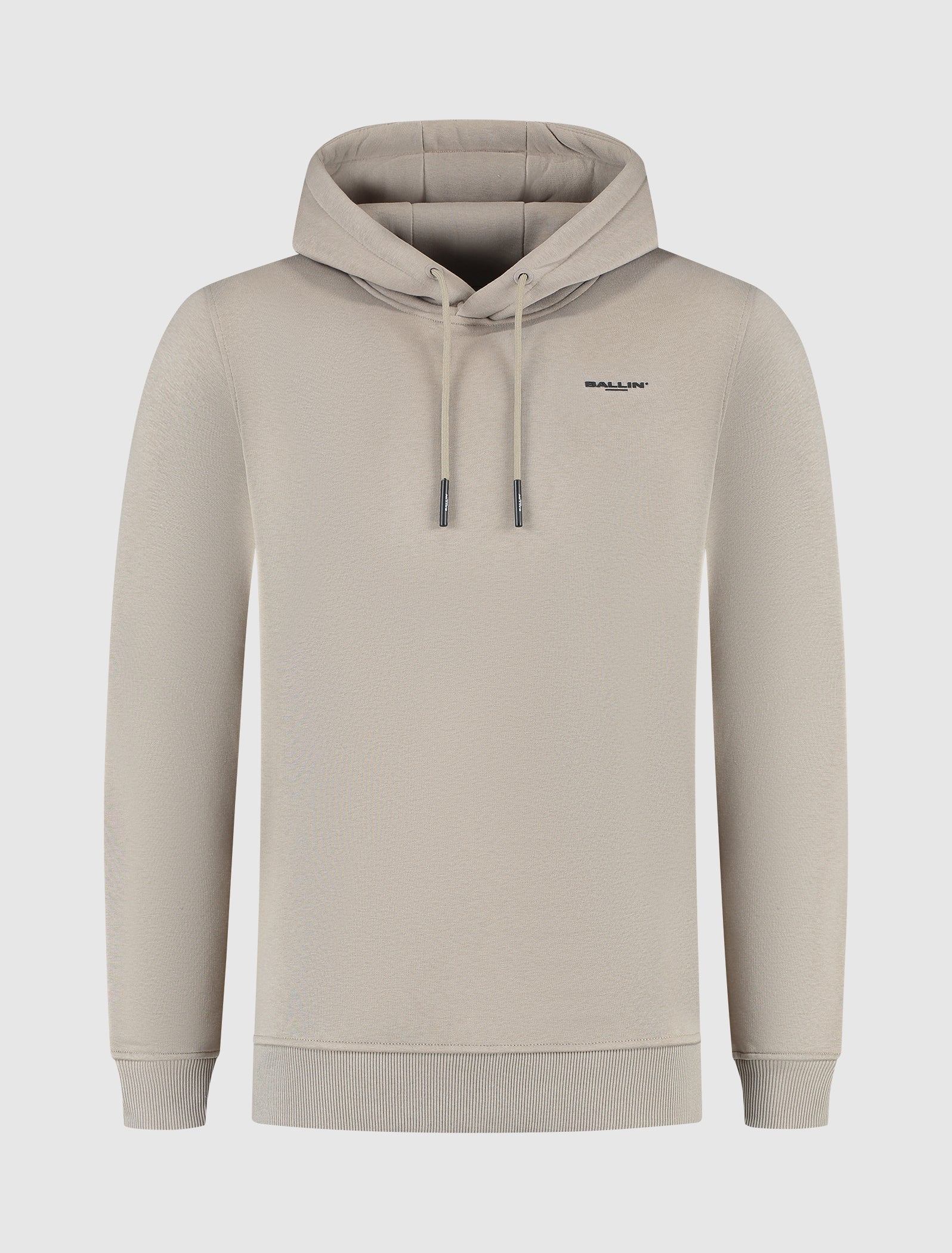 Zig Zag Logo Hoodie | Taupe