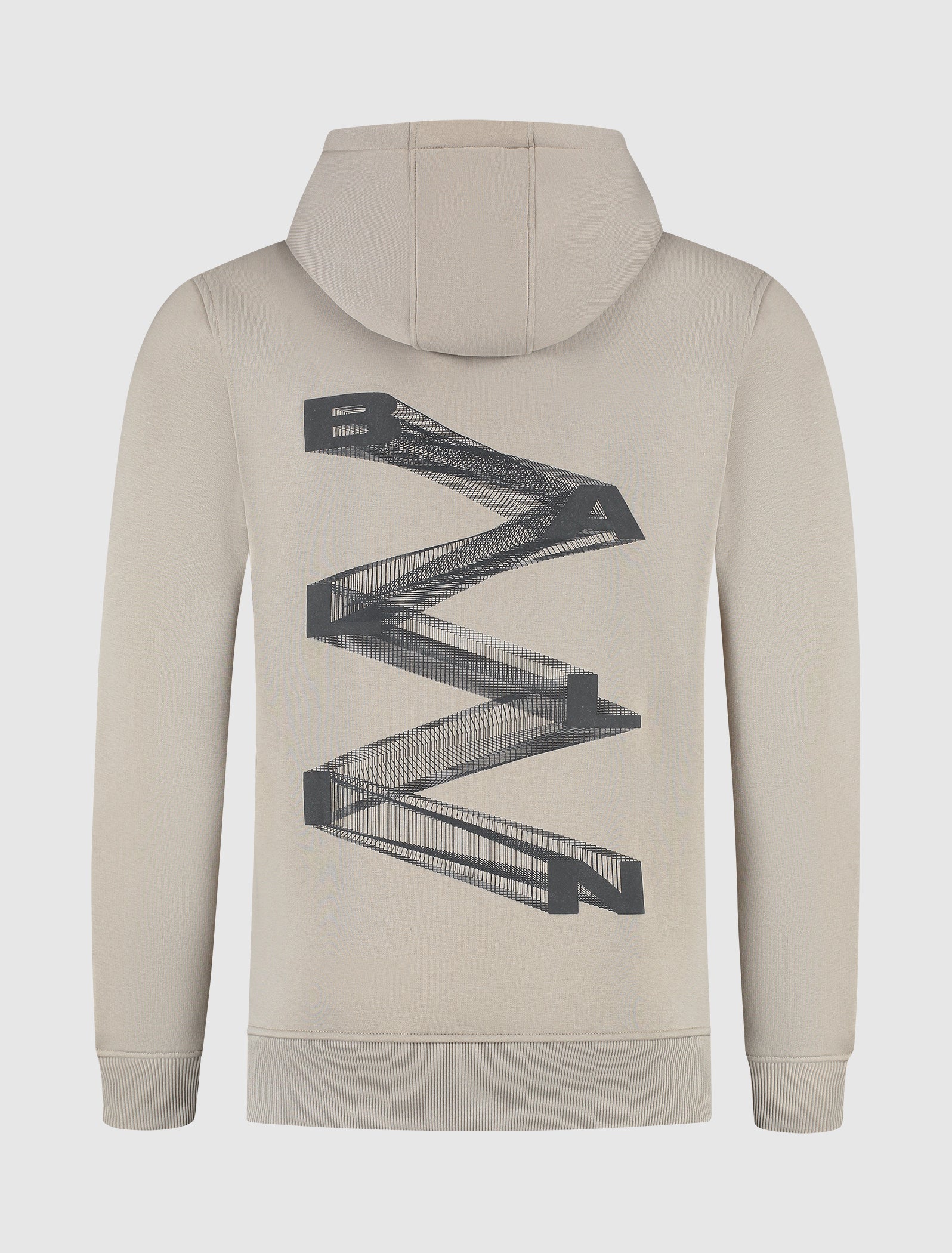 Zig Zag Logo Hoodie | Taupe
