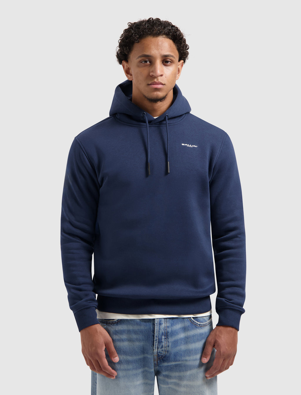 Original Chest Logo Hoodie | Navy