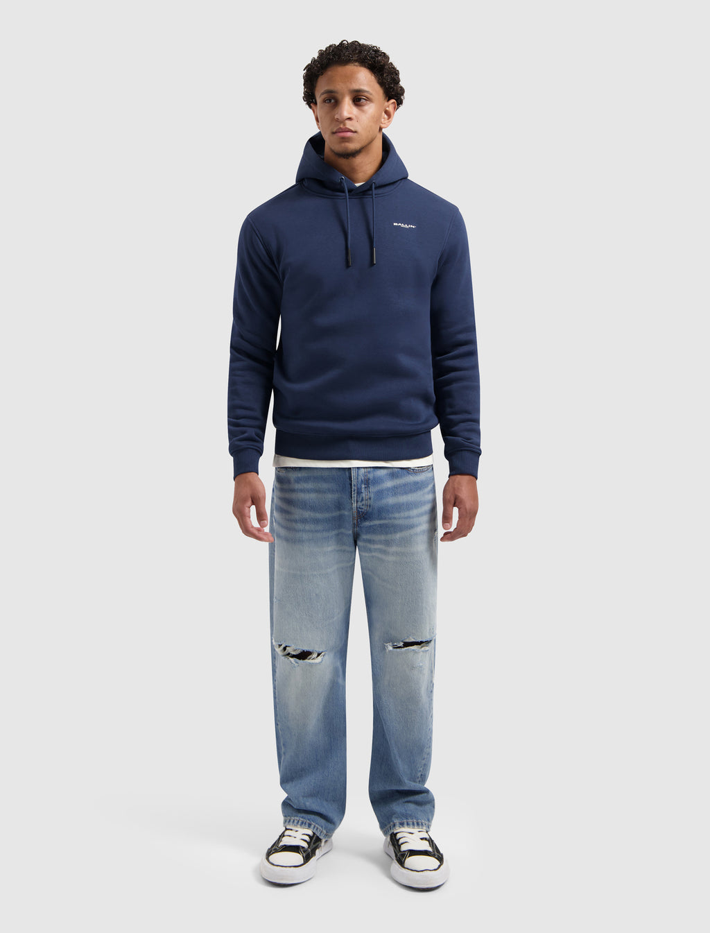 Original Chest Logo Hoodie | Navy